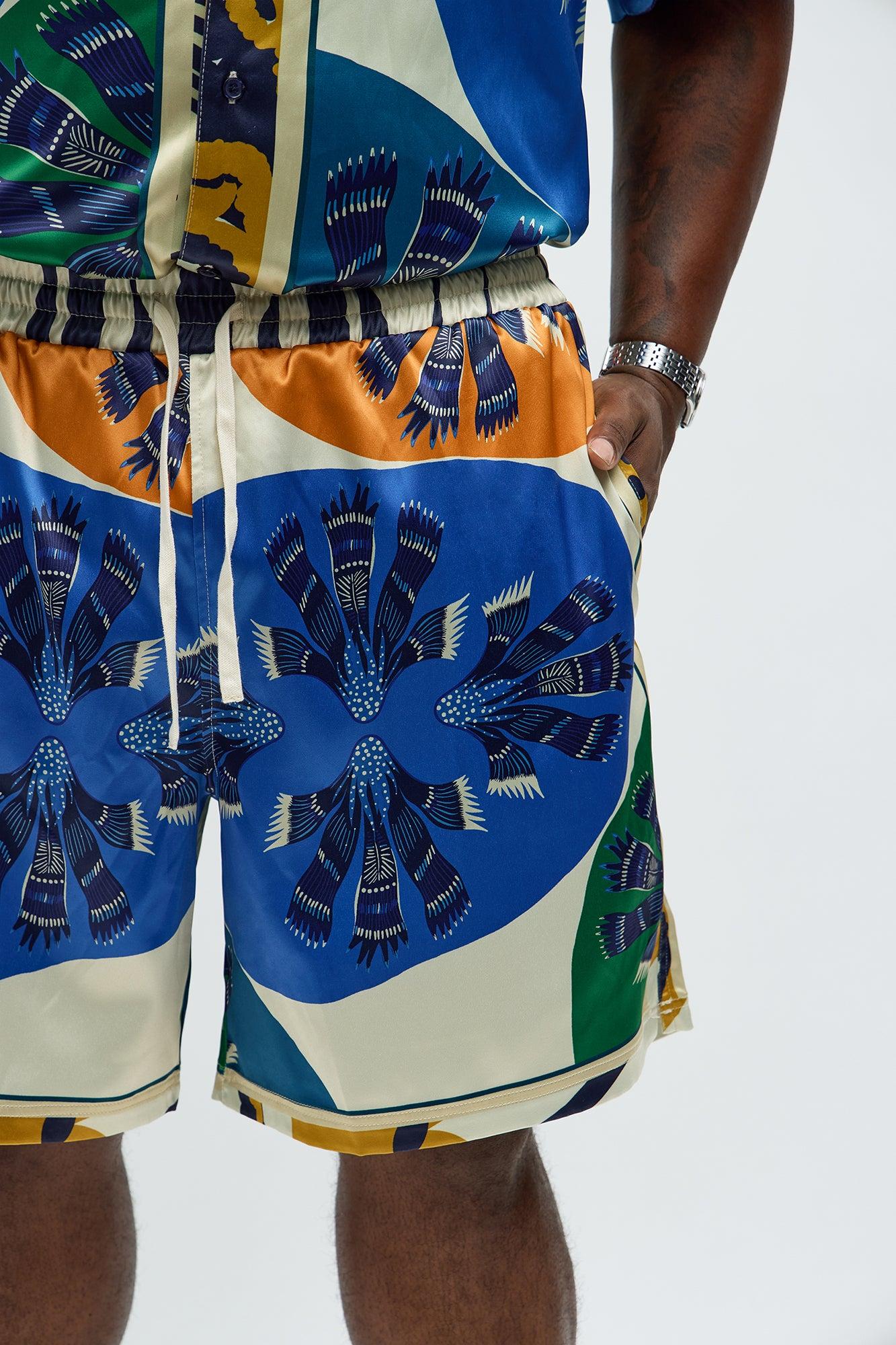 Relaxed Sea Vibe Shorts - Multi Color Male Product Image