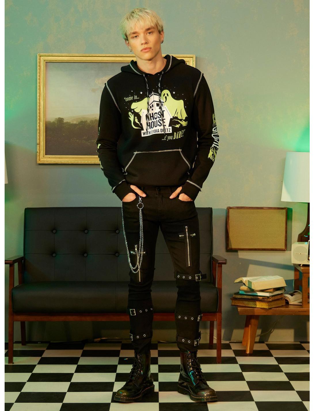 Beetlejuice Beetlejuice Ghost House Glow-In-The-Dark Hoodie Product Image