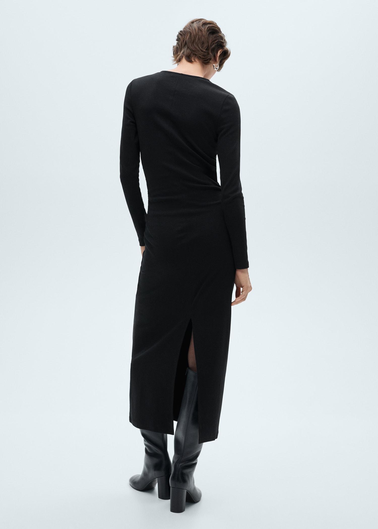 Cotton midi dress - Women | MANGO USA Product Image
