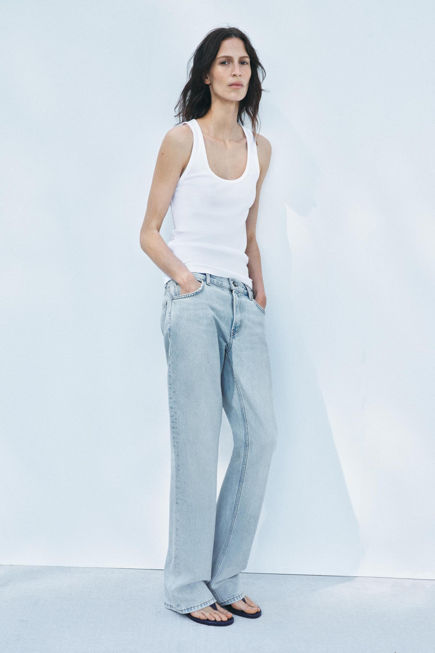 ZW COLLECTION LOW RISE STRAIGHT BOOTCUT JEANS Product Image