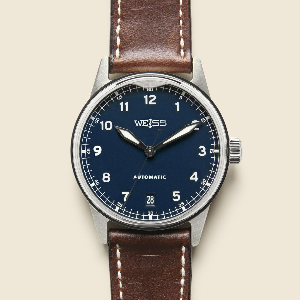 Automatic Standard Issue Field Watch 38mm - Navy/Brown Product Image