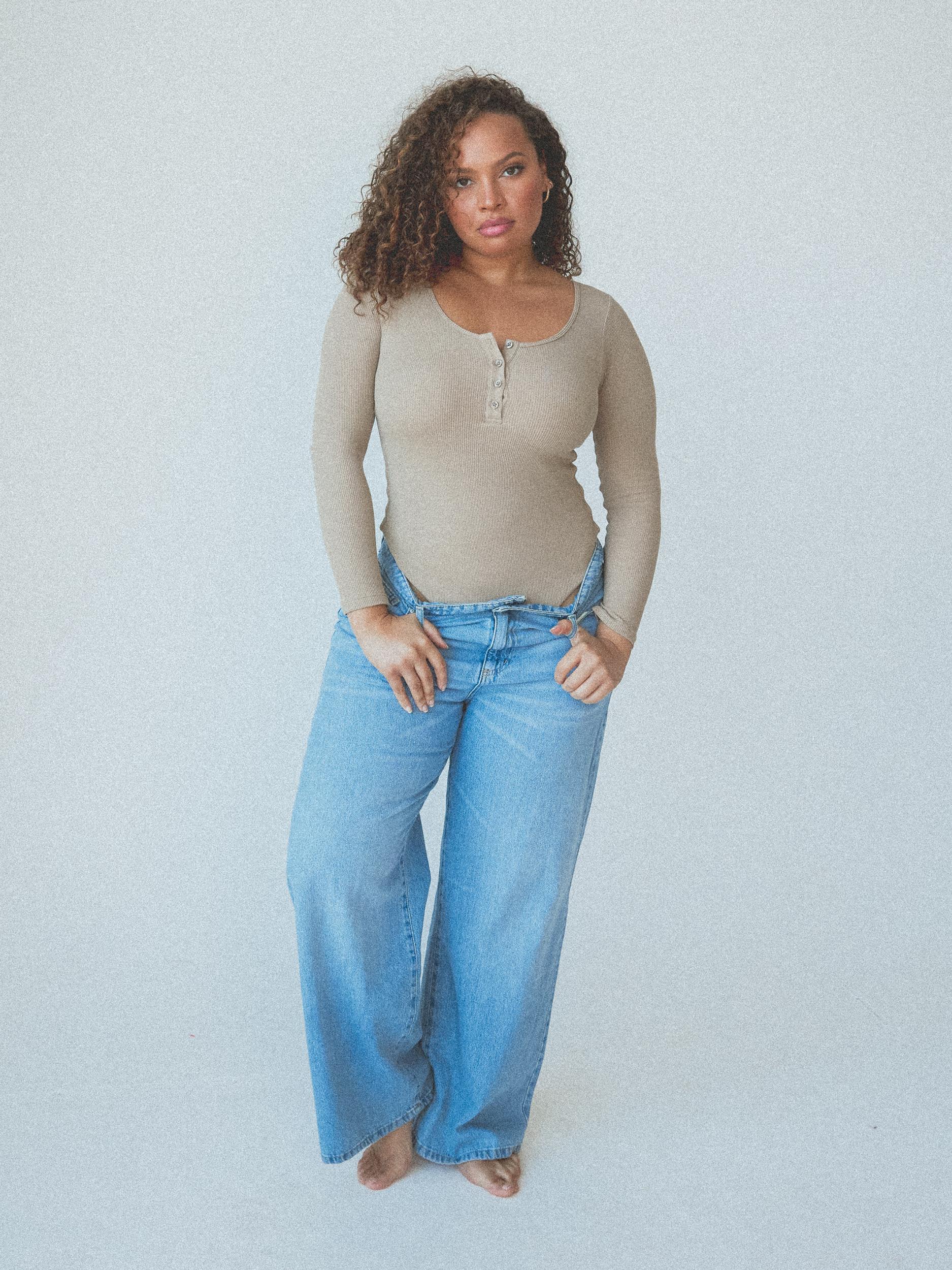 Long Sleeve Henley Bramisuit Product Image