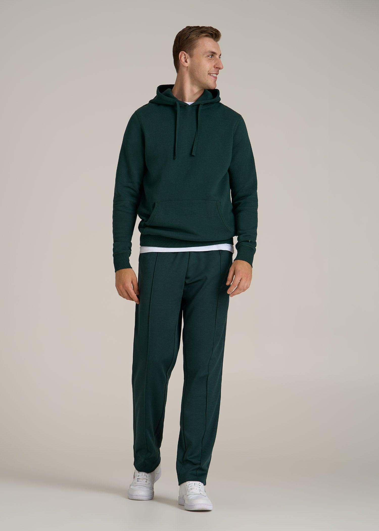 Tricot Track Pants for Tall Men in Emerald Product Image