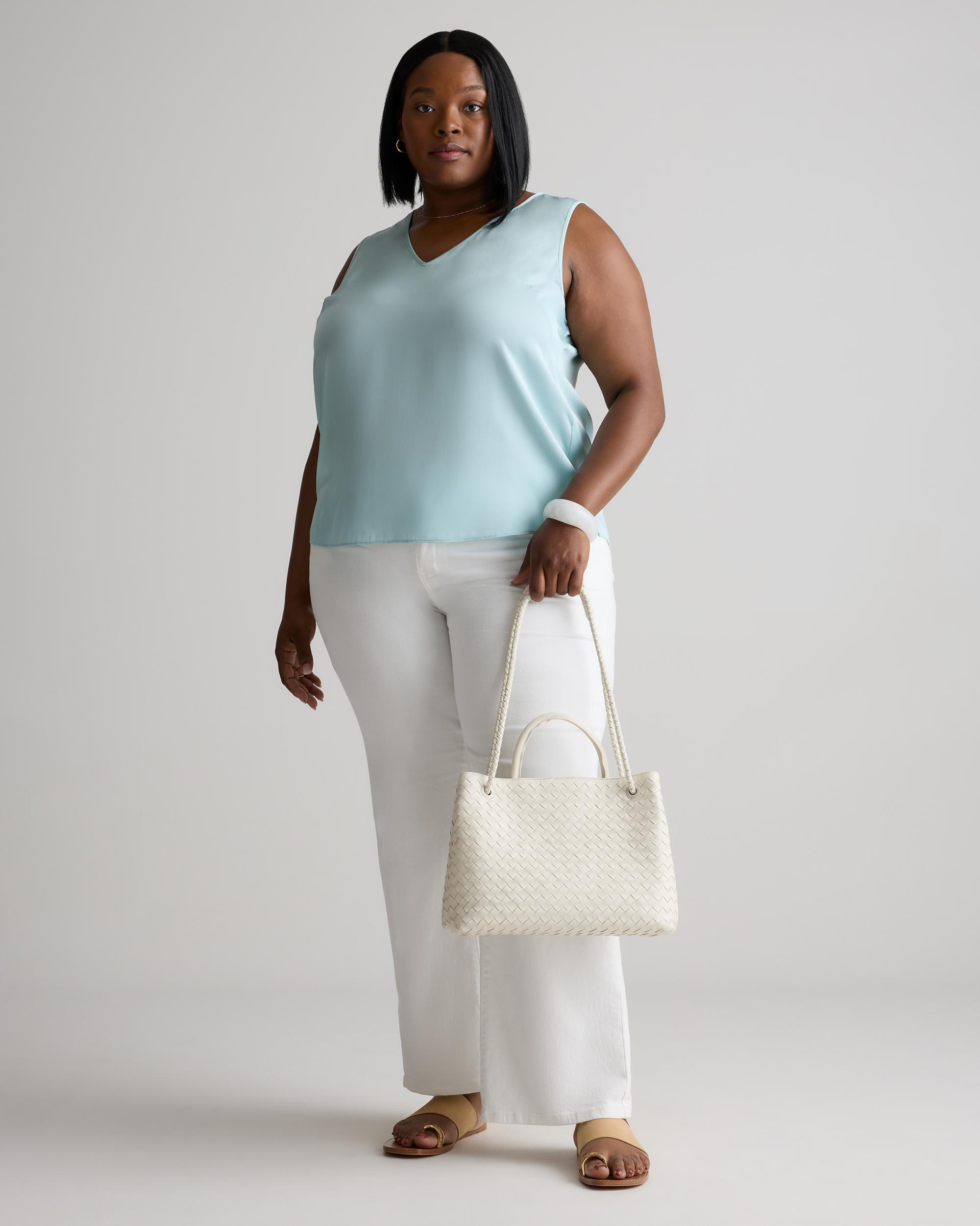 Quince | Women's Italian Leather Handwoven Satchel Product Image