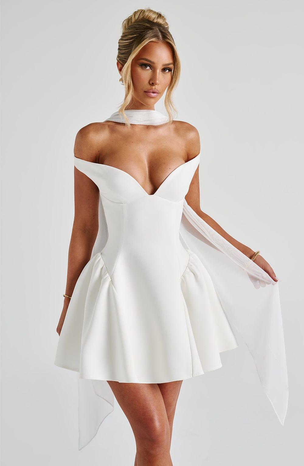 Marla Mini Dress - Ivory Product Image