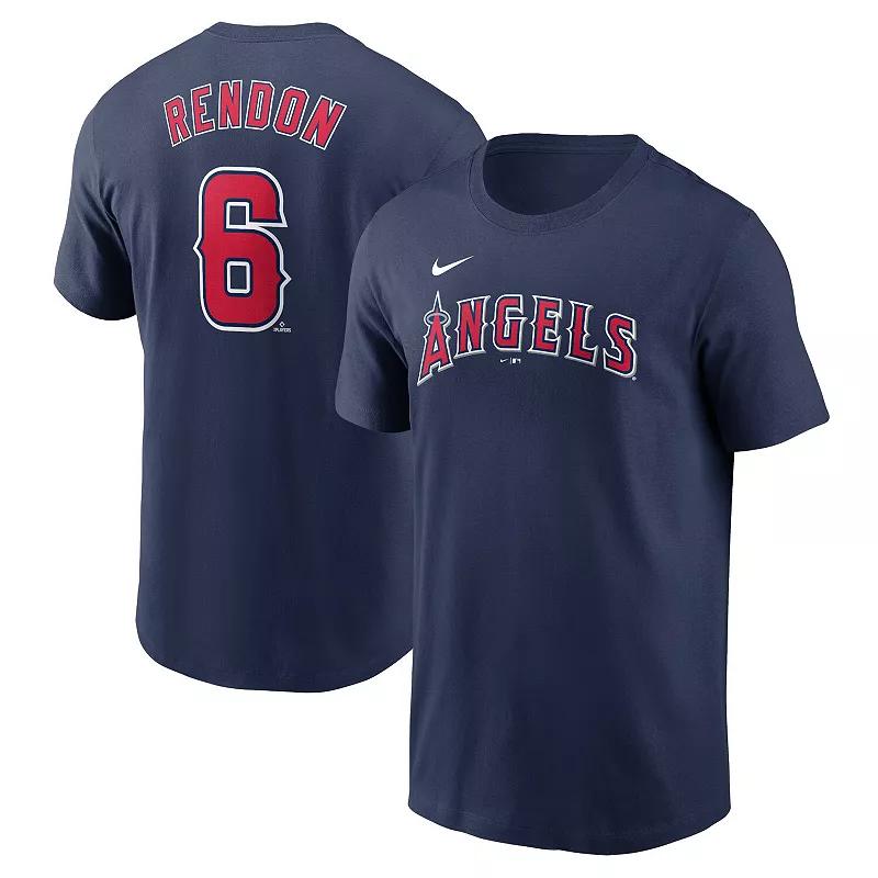 Men's Nike Anthony Rendon Red Los Angeles Angels Fuse Name & Number T-Shirt,  Product Image