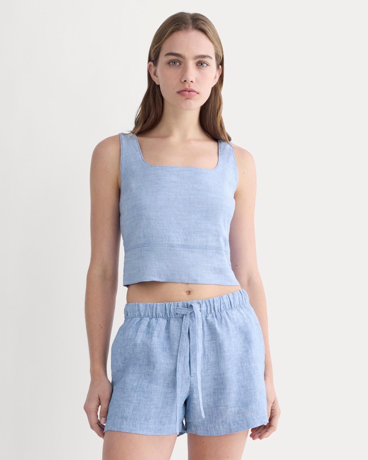 Womens Square Tank in Stretch Linen by Everlane Product Image