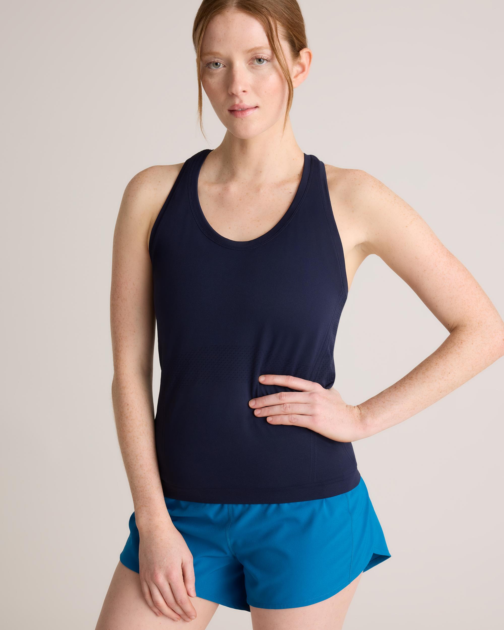 Quince | Women's Seamless Waist-Length Racerback Tank Top Size XL, Nylon Product Image