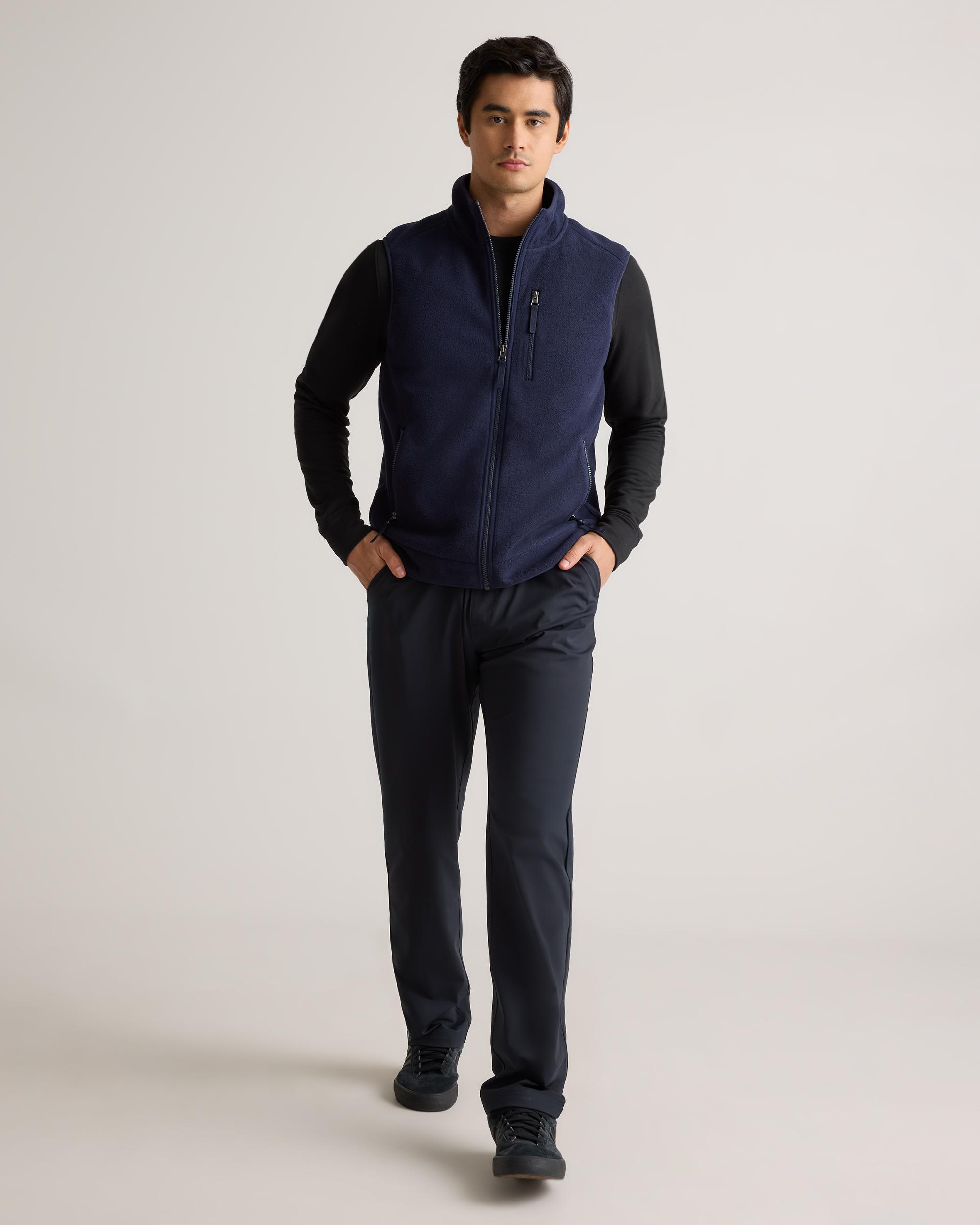 Quince | Men's Polar Fleece Full-Zip Vest Recycled Polyester Product Image
