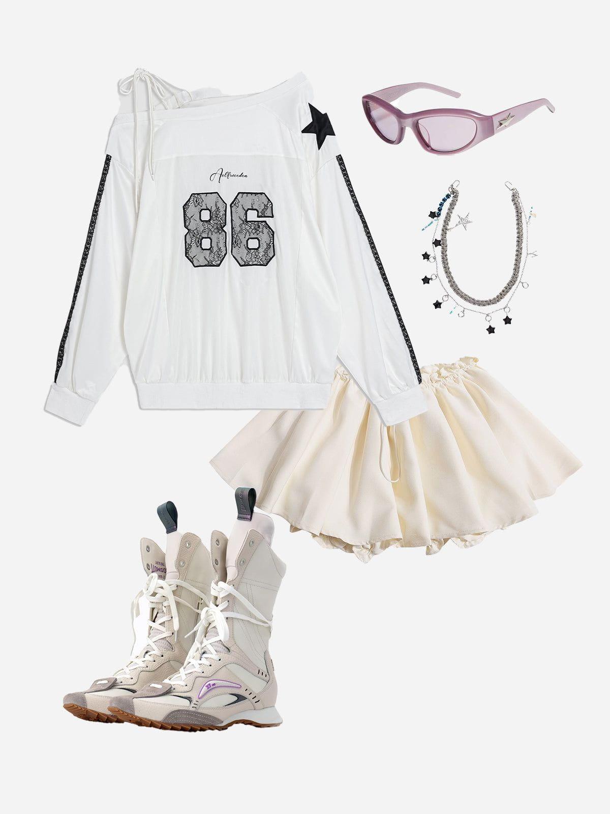 Aelfric Eden Off-The-Shoulder Sweatshirt Female Product Image