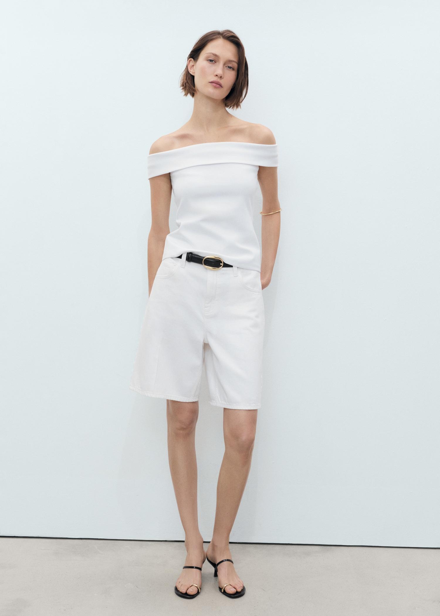 Strapless top - Women | MANGO USA Product Image