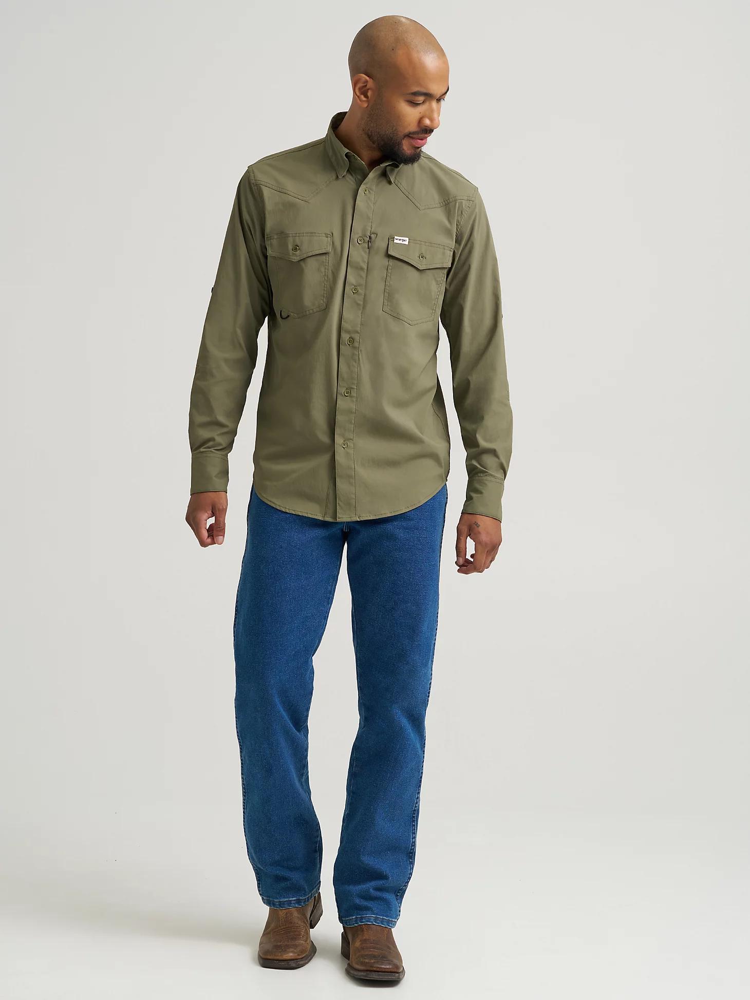 Wrangler All Terrain Gear Men's Technical Shirt in Olivine Product Image