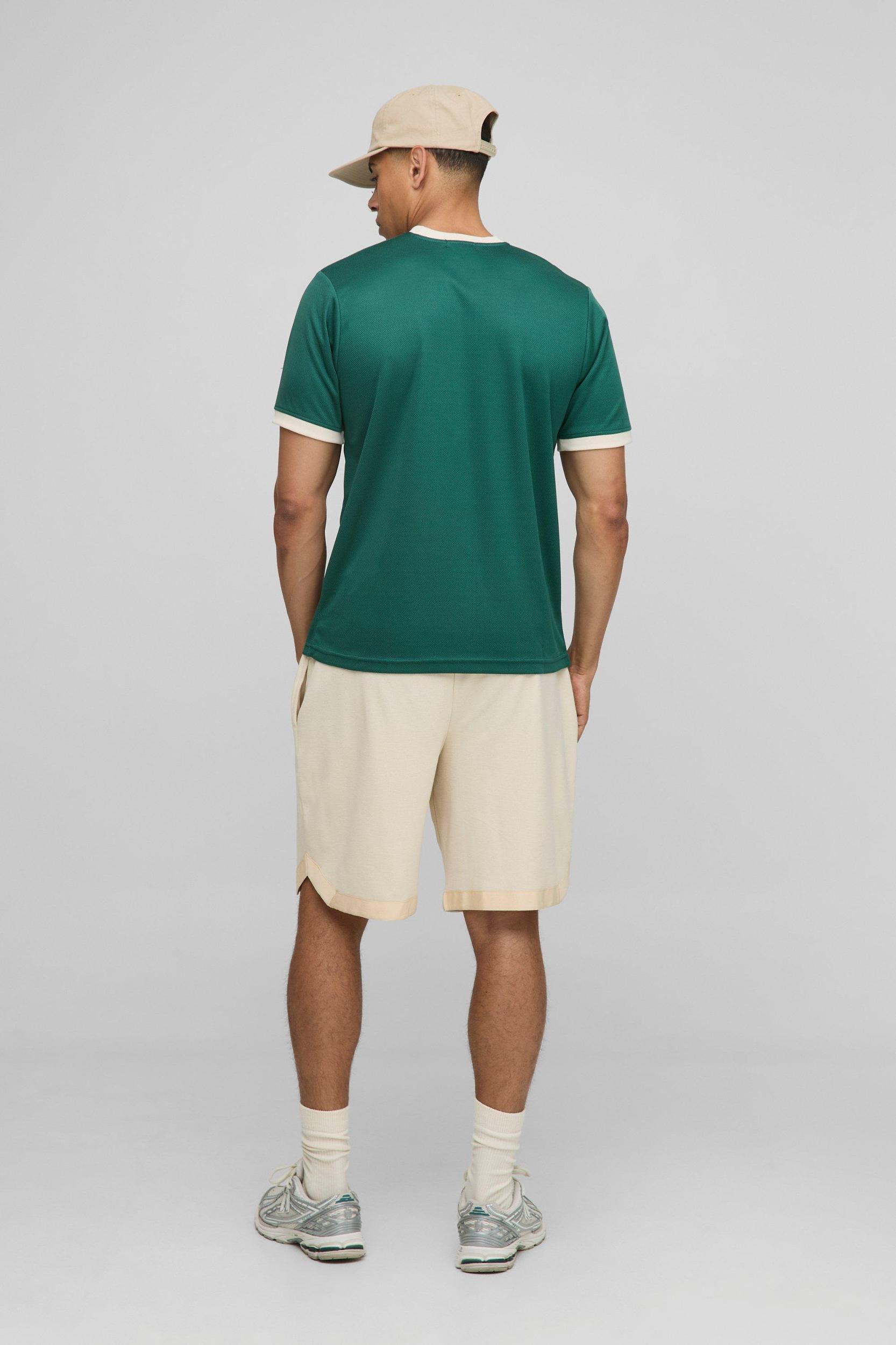 Regular Fit Mesh Ringer T-Shirt | boohooMAN USA Product Image