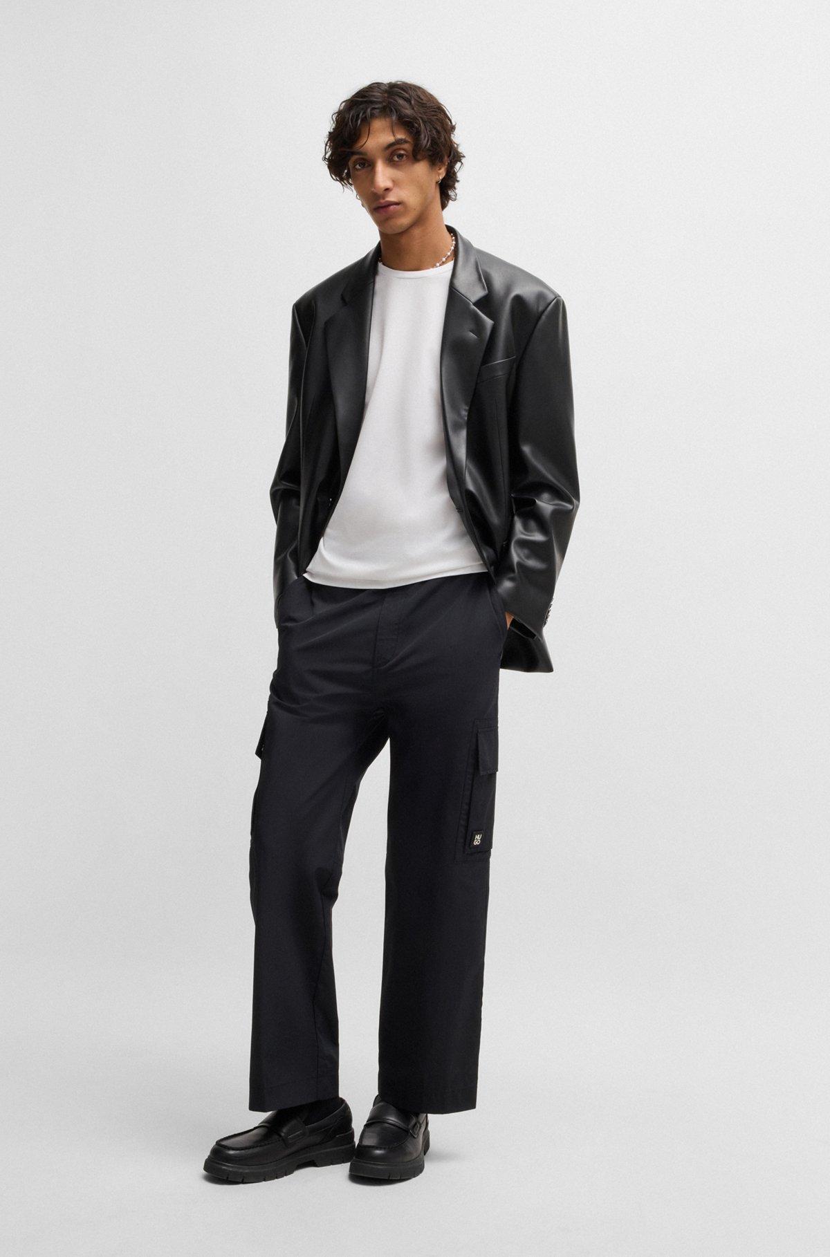 Slim-fit T-shirt in mercerized stretch-cotton piqué Product Image