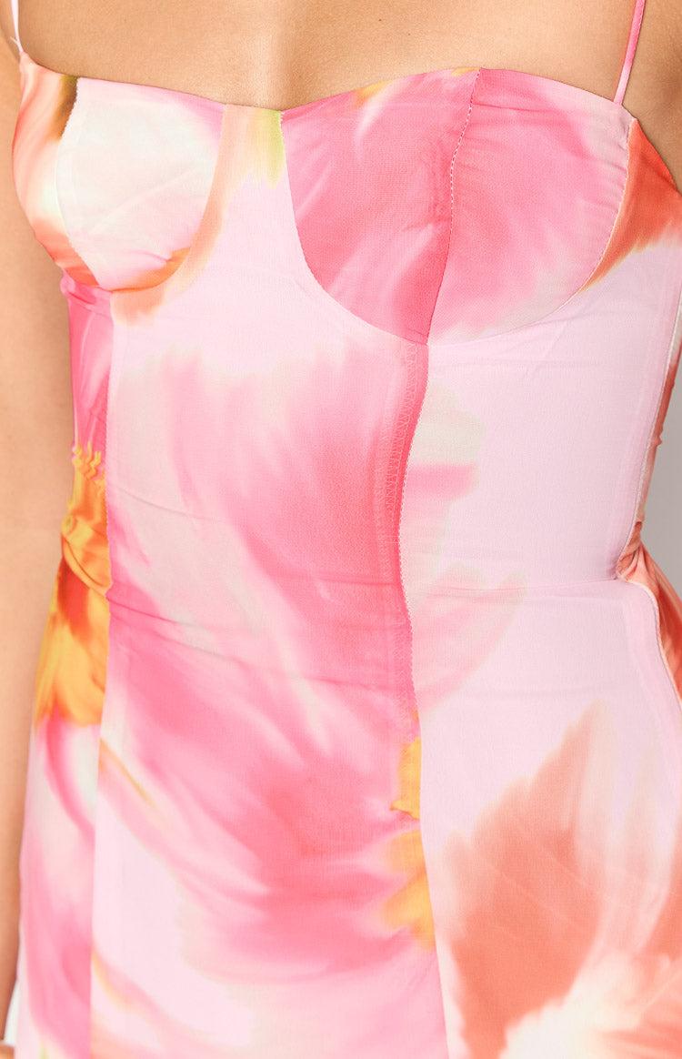 Penny Lane Pink Floral Kisses Mini Dress Baby Product Image