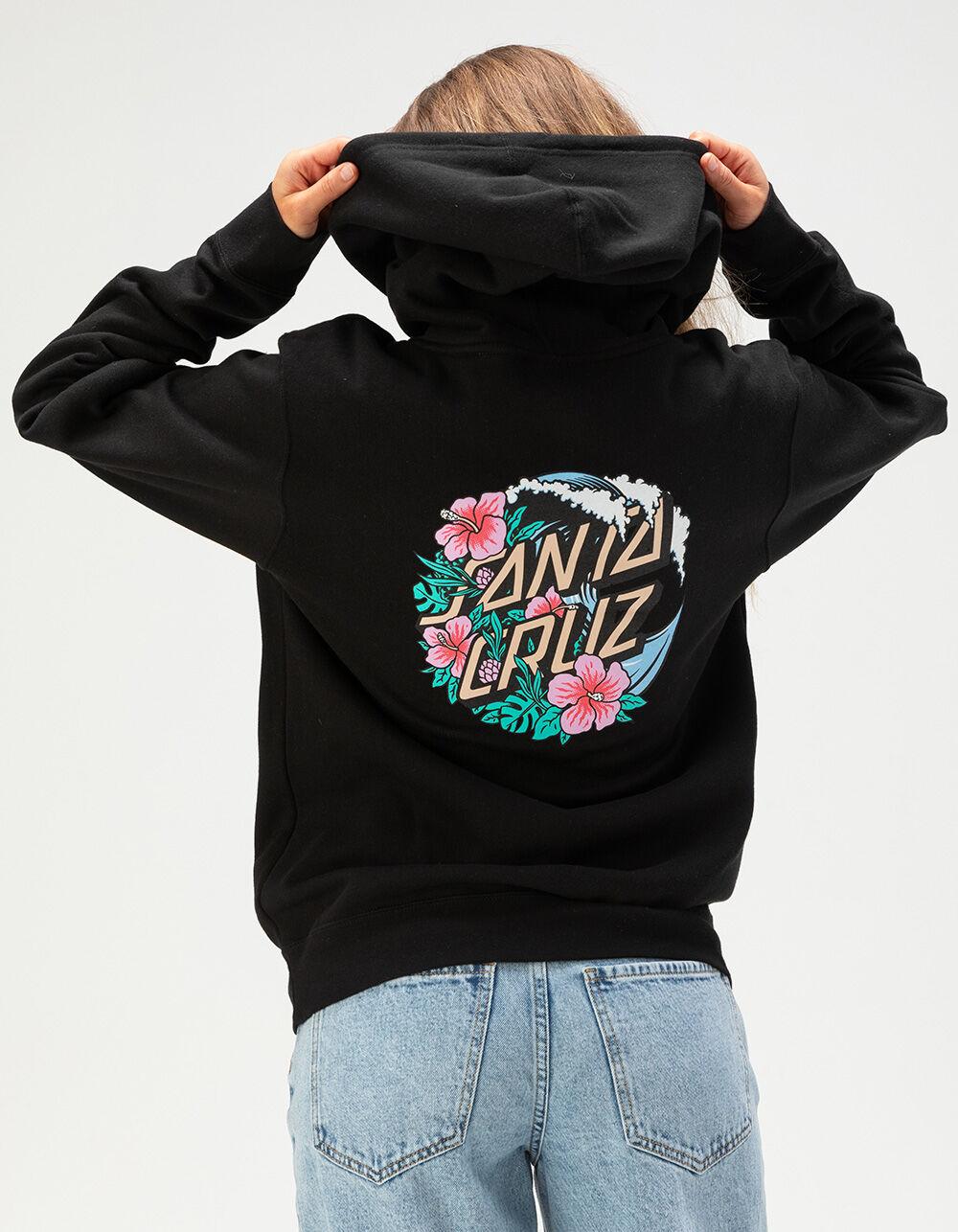 SANTA CRUZ Hibiscus Womens Hoodie - BLACK Product Image