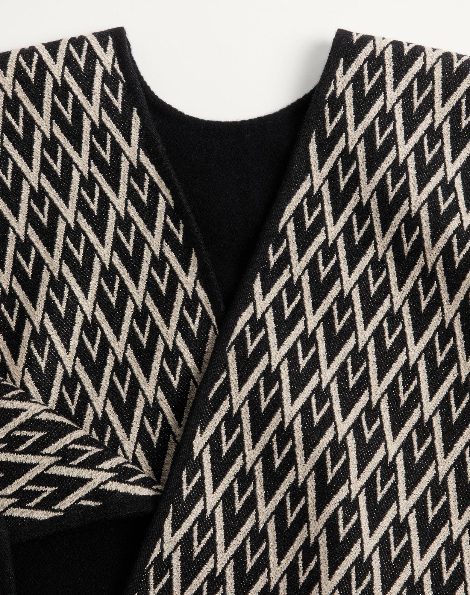 Toute La V Poncho In Wool, Silk And Cashmere Product Image