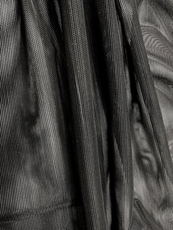 Long Sleeves Solid Color Split-Joint Round-Neck Inner Shirts + A-Line Bowknot Midi Dresses Two Pieces Set Product Image