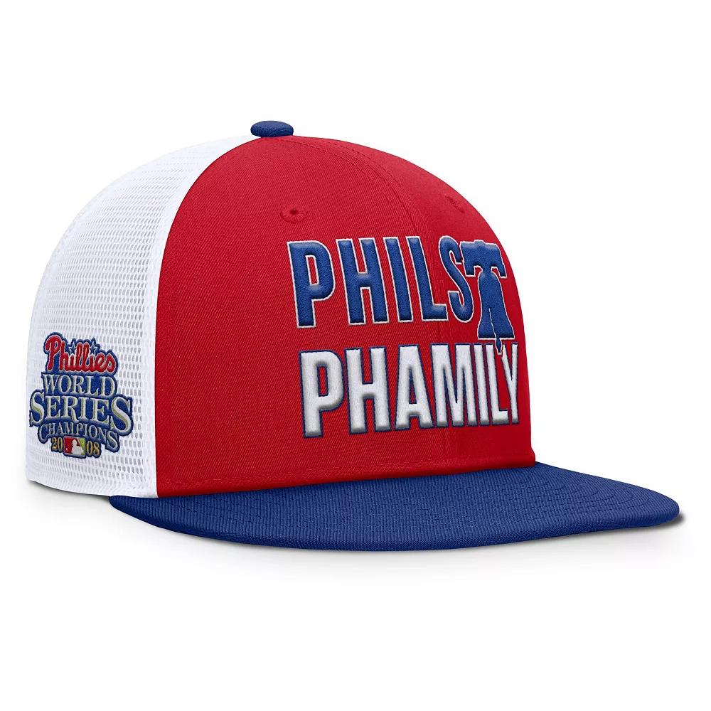 Men's Nike  Red Philadelphia Phillies Pro Trucker Snapback Hat, Size: Medium/Large Product Image