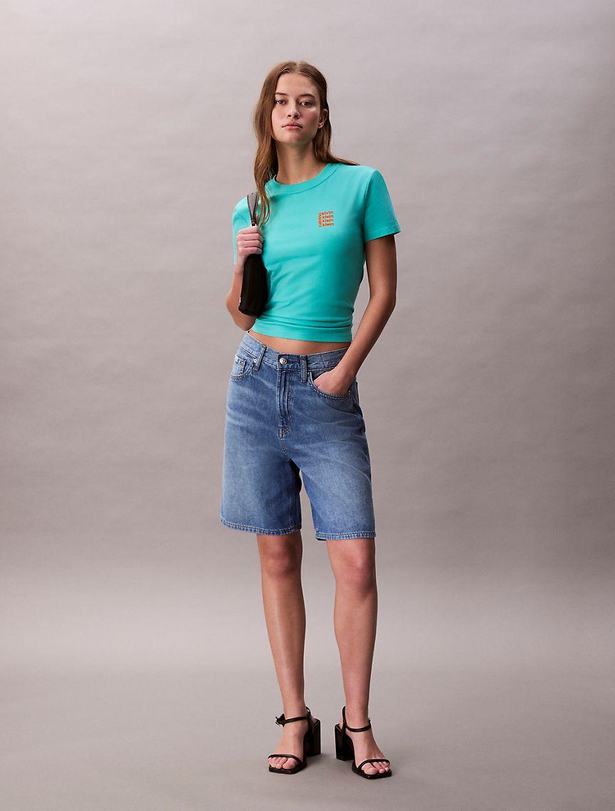 Square Logo Graphic Slim T-Shirt  Product Image