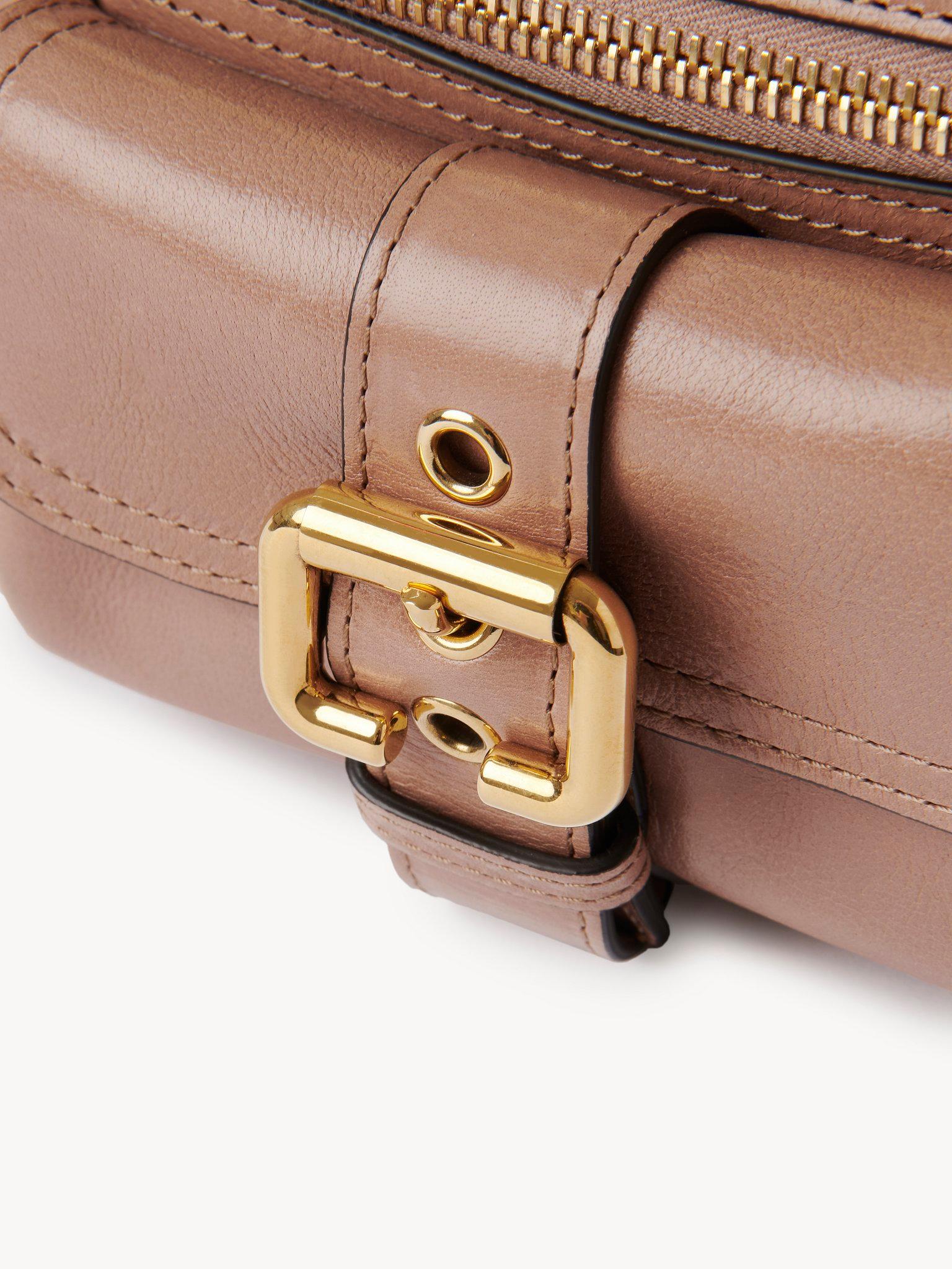 Small camera bag in shiny leather Product Image