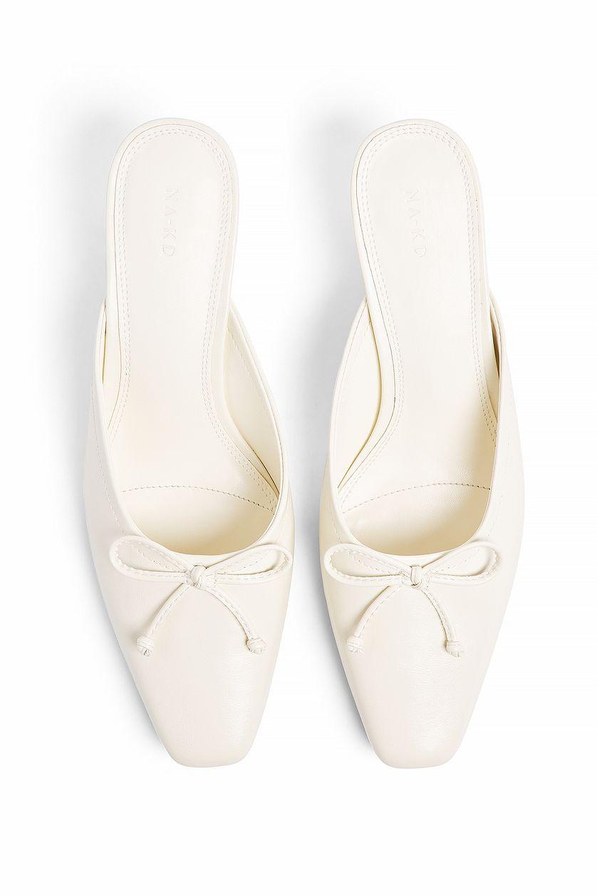 Kitten Heel Ballerina Mules Product Image