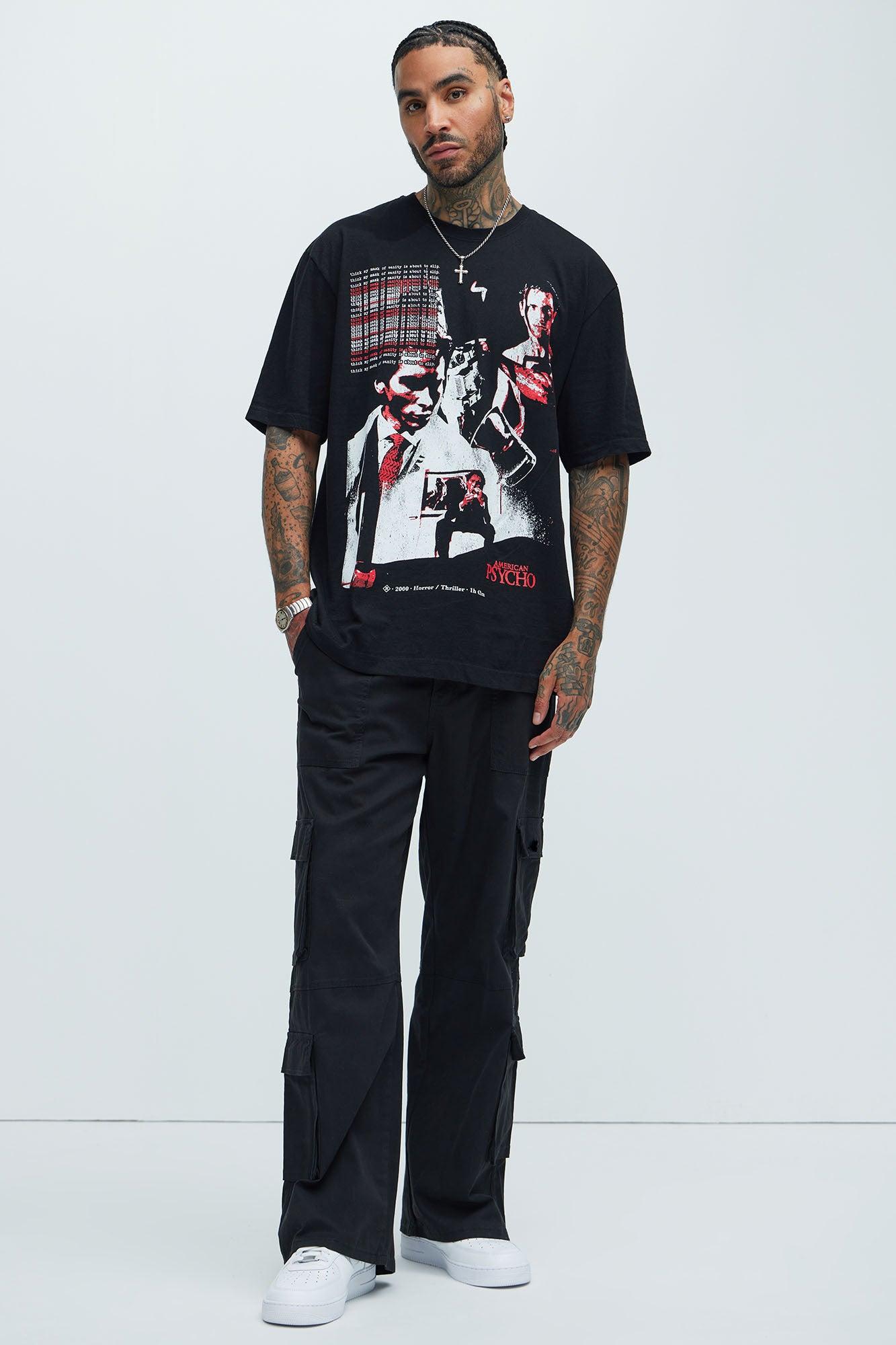 American Psycho Patrick Bateman Short Sleeve Tee - Black Product Image