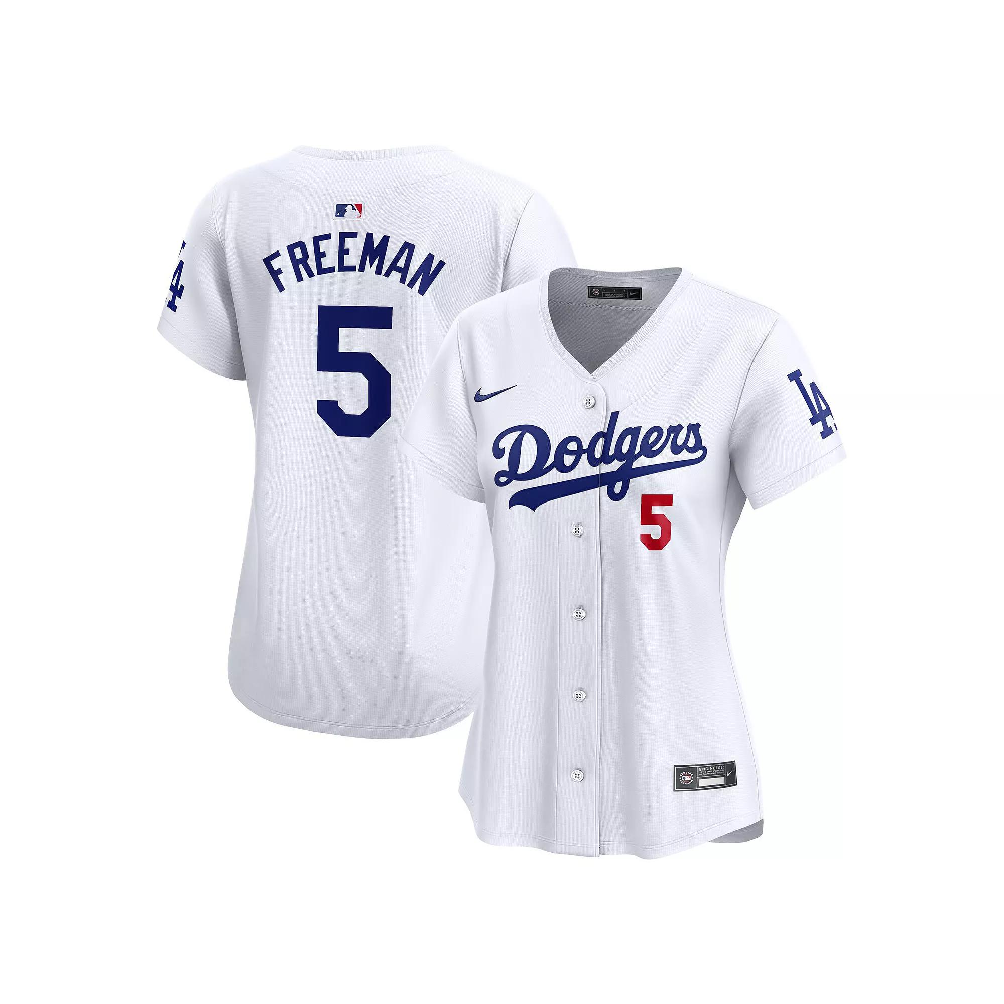 Women's Nike Freddie Freeman White Los Angeles Dodgers Home Limited Player Jersey, Size: Medium Product Image