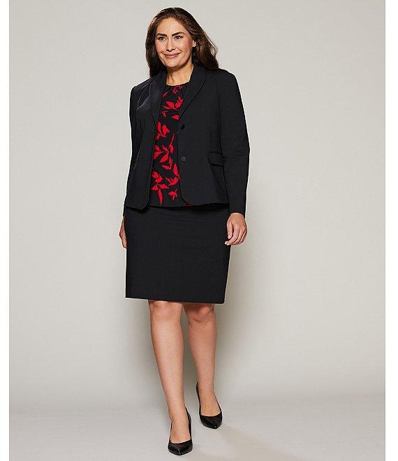 Investments Platinum Suiting Plus Size Pencil Skirt Product Image