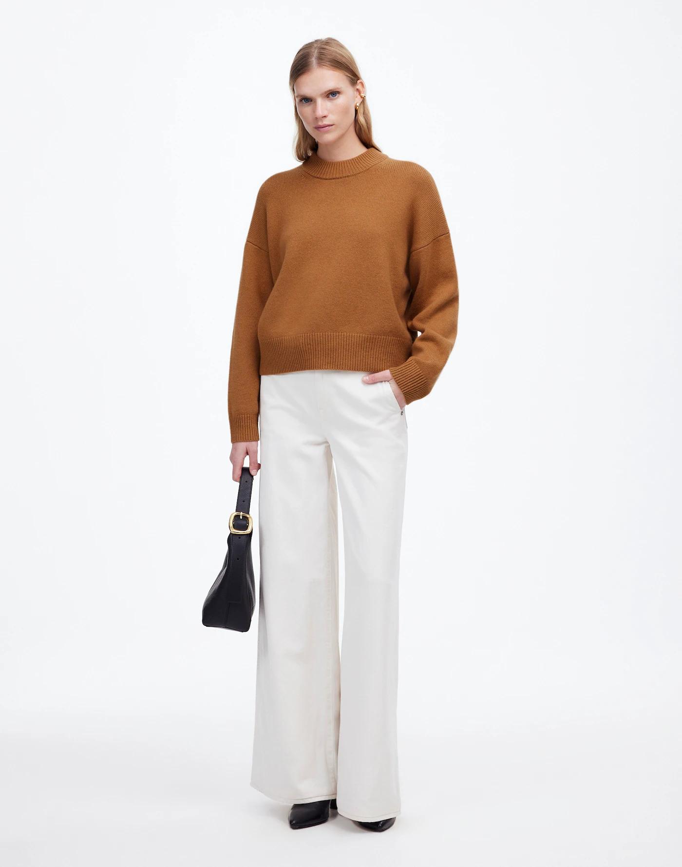 SoftWool Boxy Crewneck Sweater Product Image