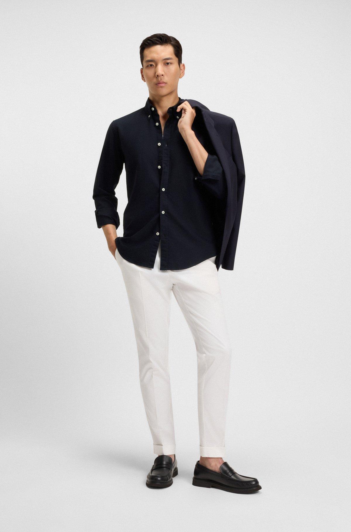 Slim-fit shirt in Italian cotton Product Image