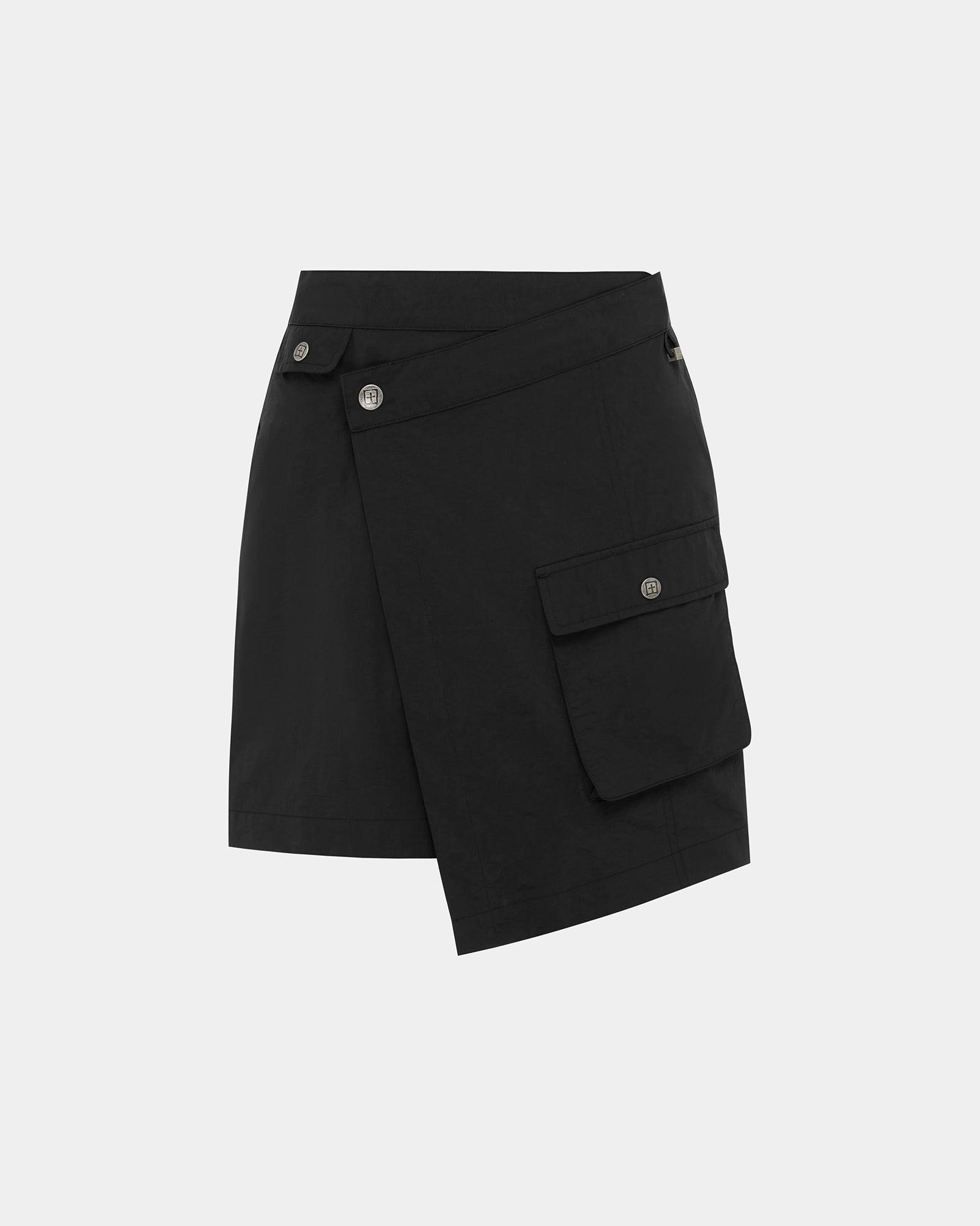TACTIC CARGO RAP SKIRT BLACK Female Product Image