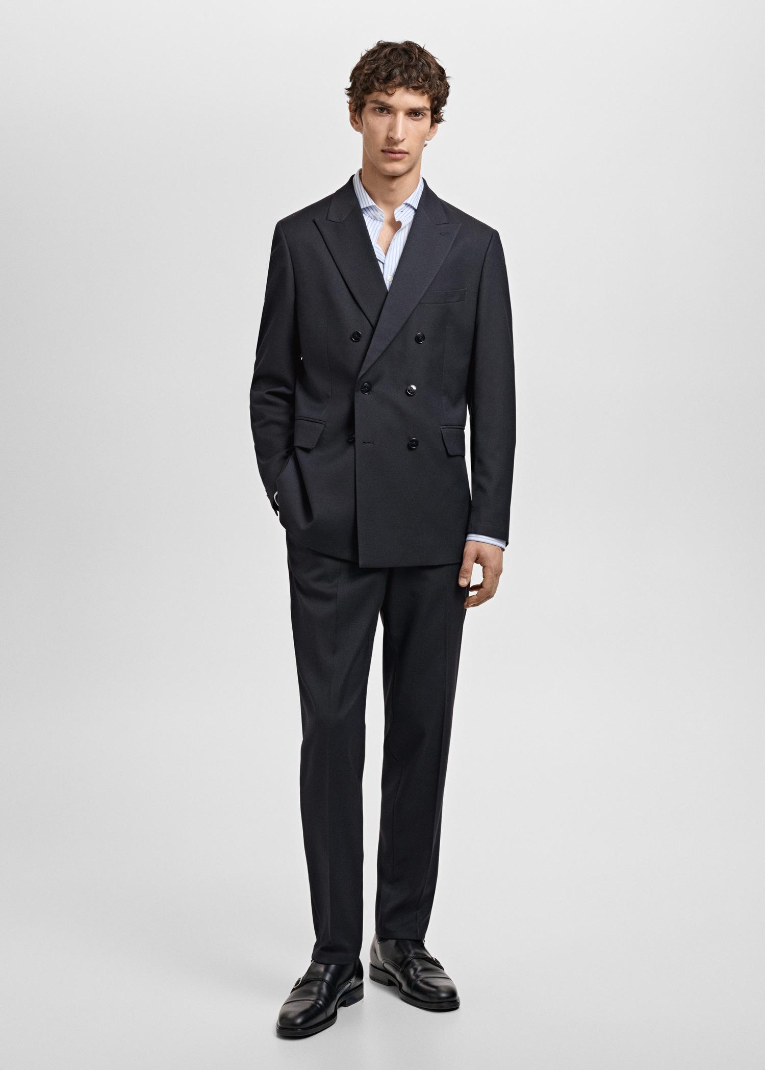 Monaco slim-fit suit pants - Men | MANGO USA Product Image