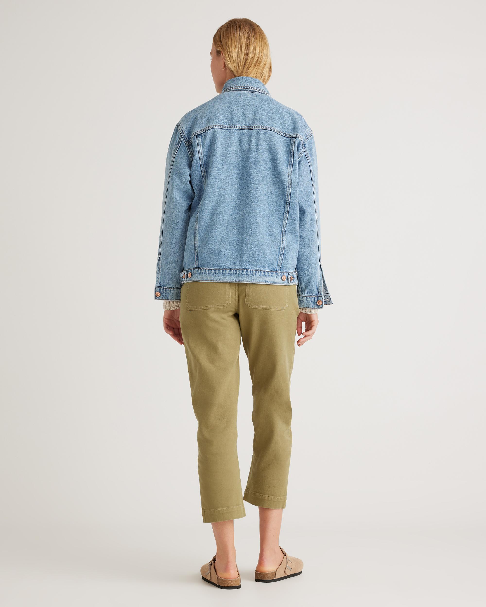 Quince | Women's OverSized Denim Jacket Size XL, Organic Cotton Product Image