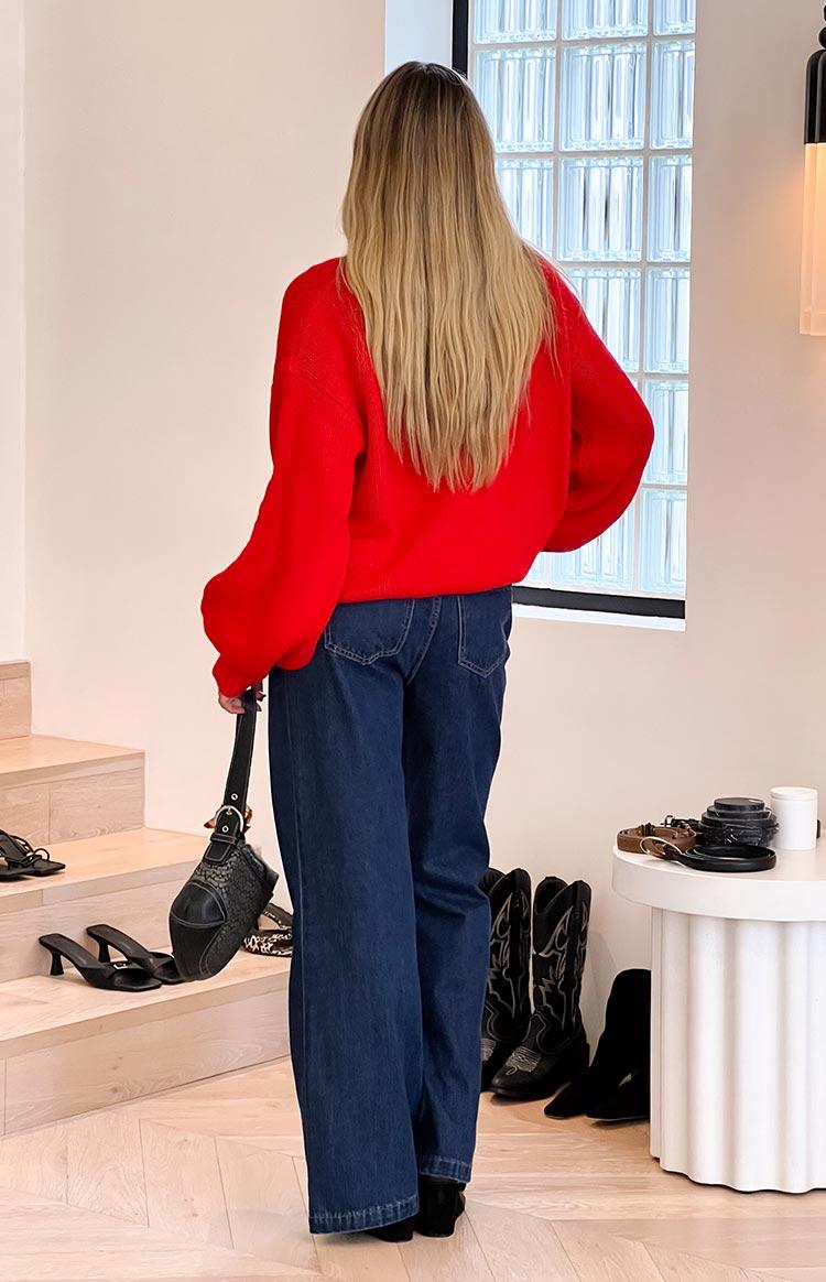 Lenny Dark Blue Denim Flare Jeans Baby Girls Product Image