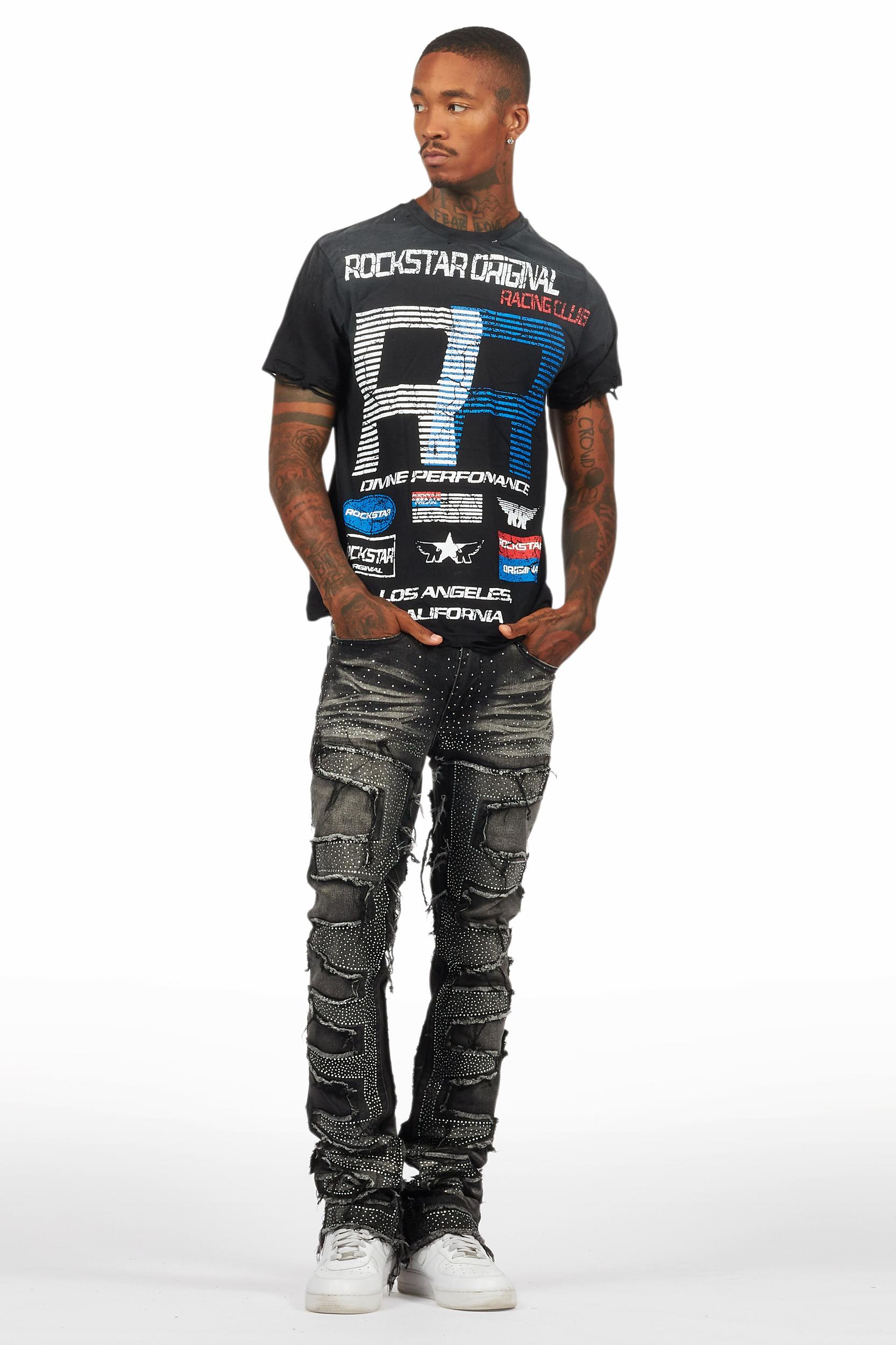 RSO Racing Club Black Graphic T-Shirt Male Product Image