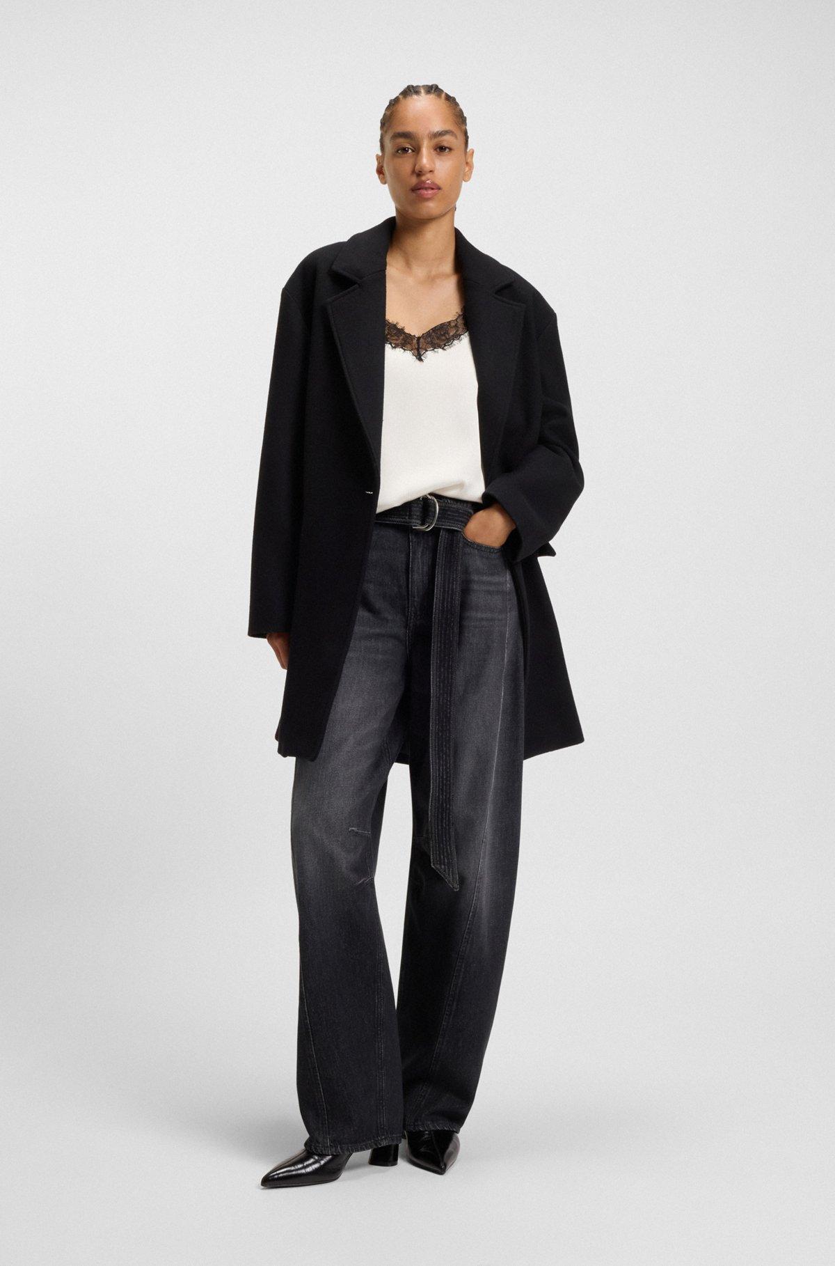 Satin camisole with lace details Product Image