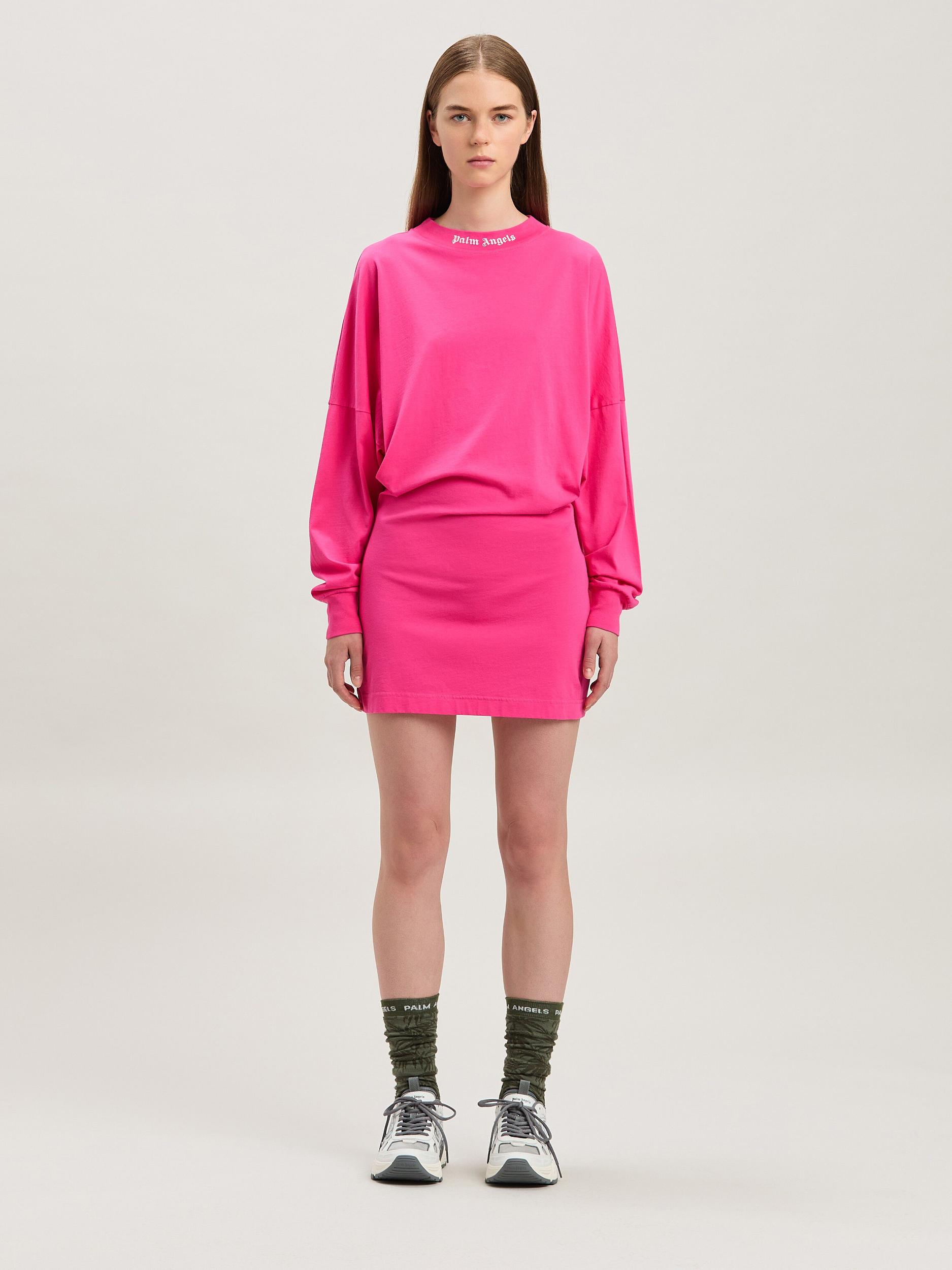 B CURVED LOGO MINI TEE DRESS FUCHSIA - S Product Image