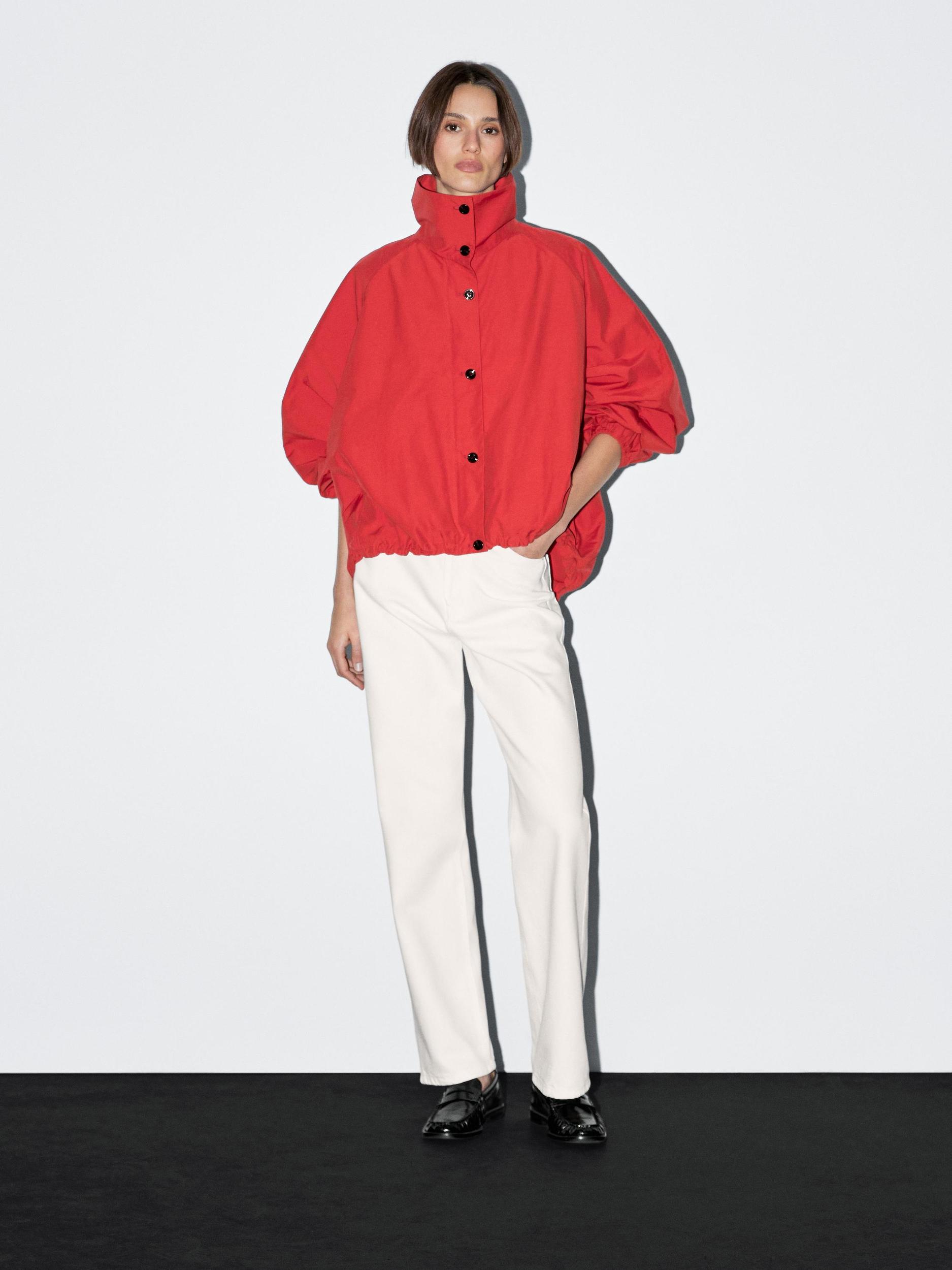 High neck bomber puff jacket Product Image