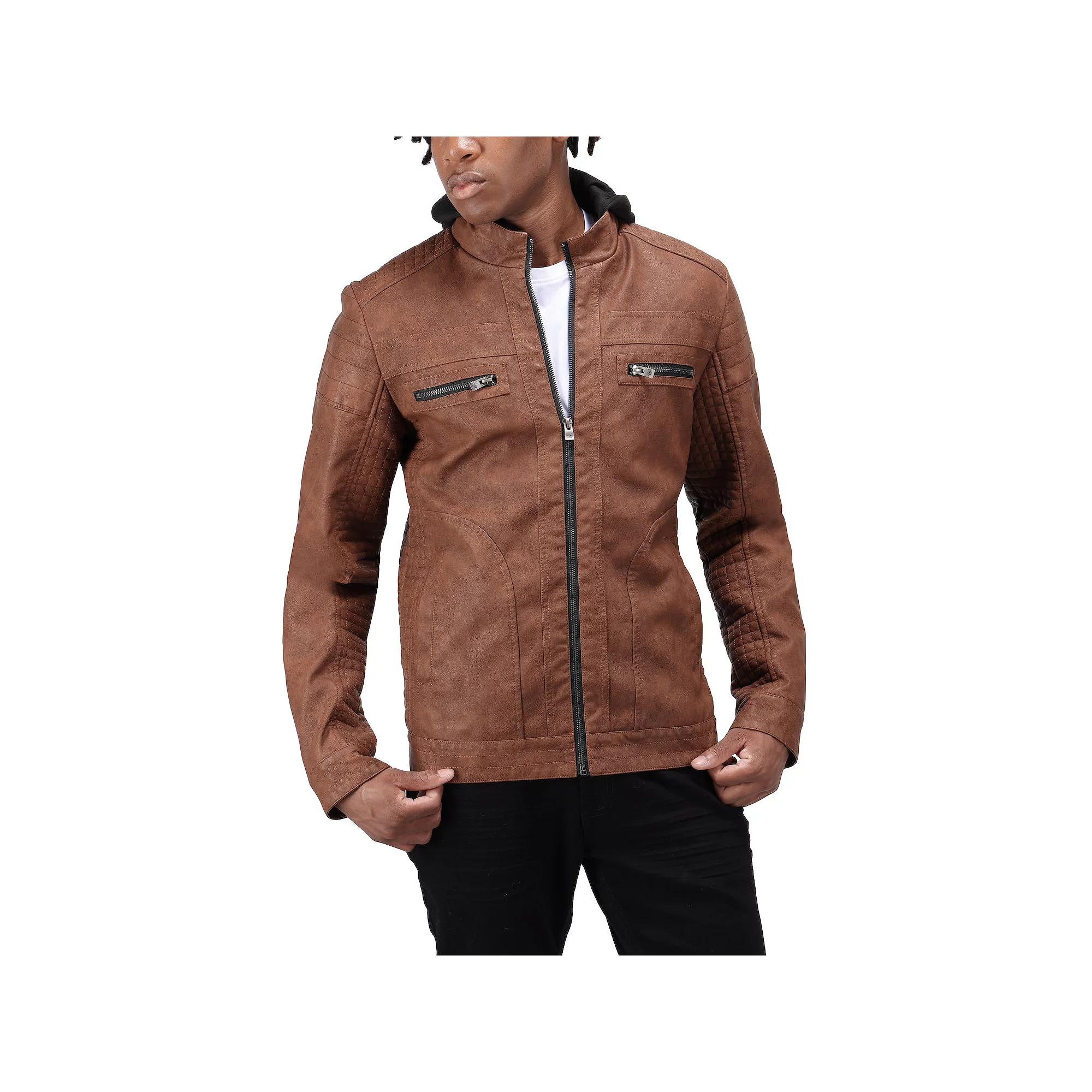 Men's Xray Faux Leather Jacket,  Product Image