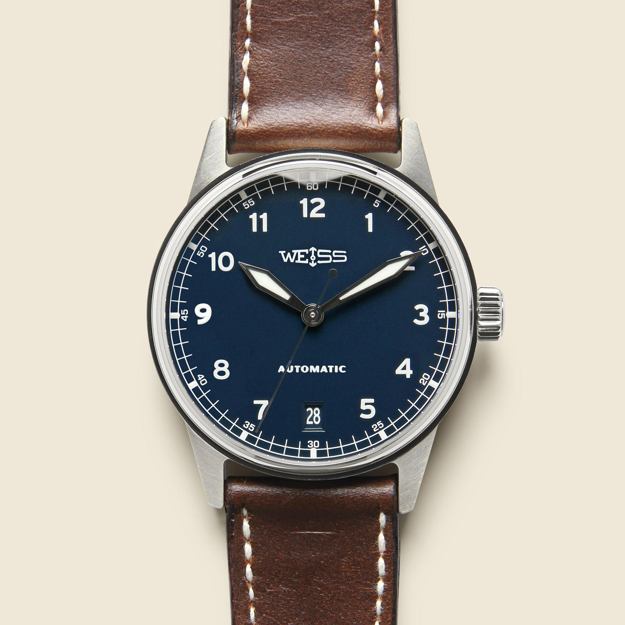Automatic Standard Issue Field Watch 38mm - Navy/Brown Product Image