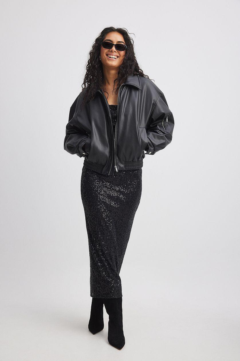 Waterfall Sequin Midi Dress Product Image