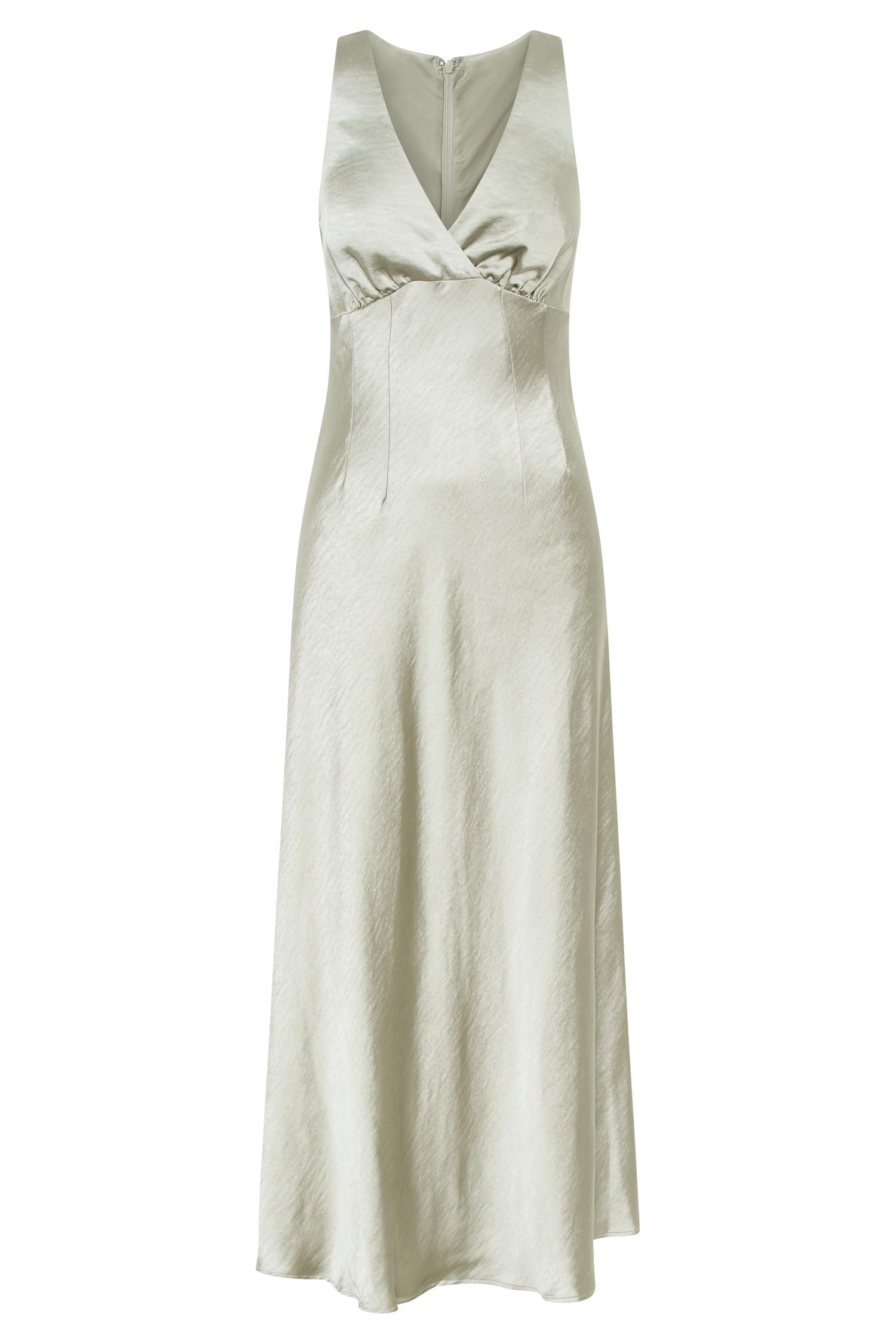 Meghan Satin Maxi Dress - Sage Product Image