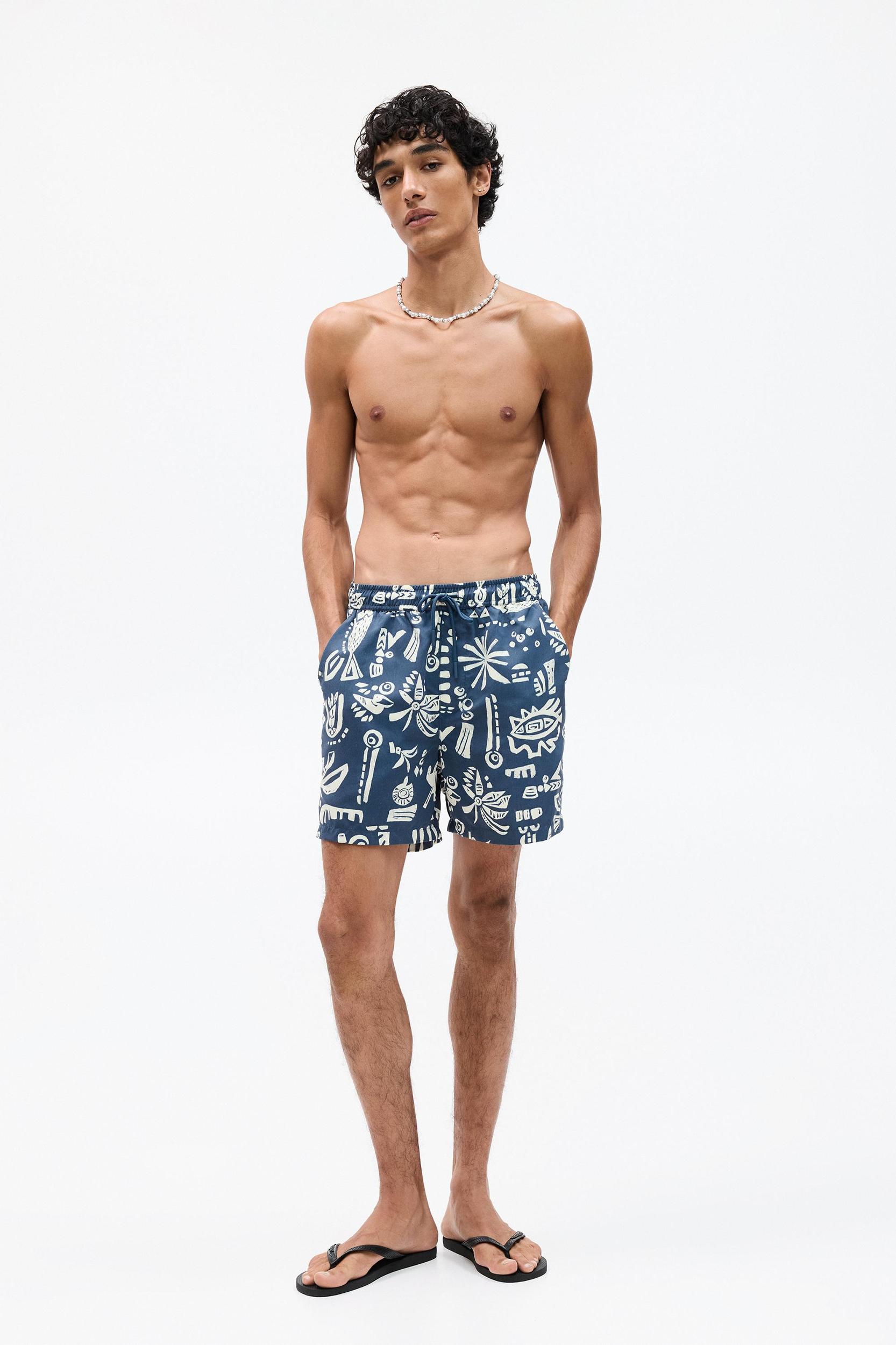 Animal print board shorts Product Image
