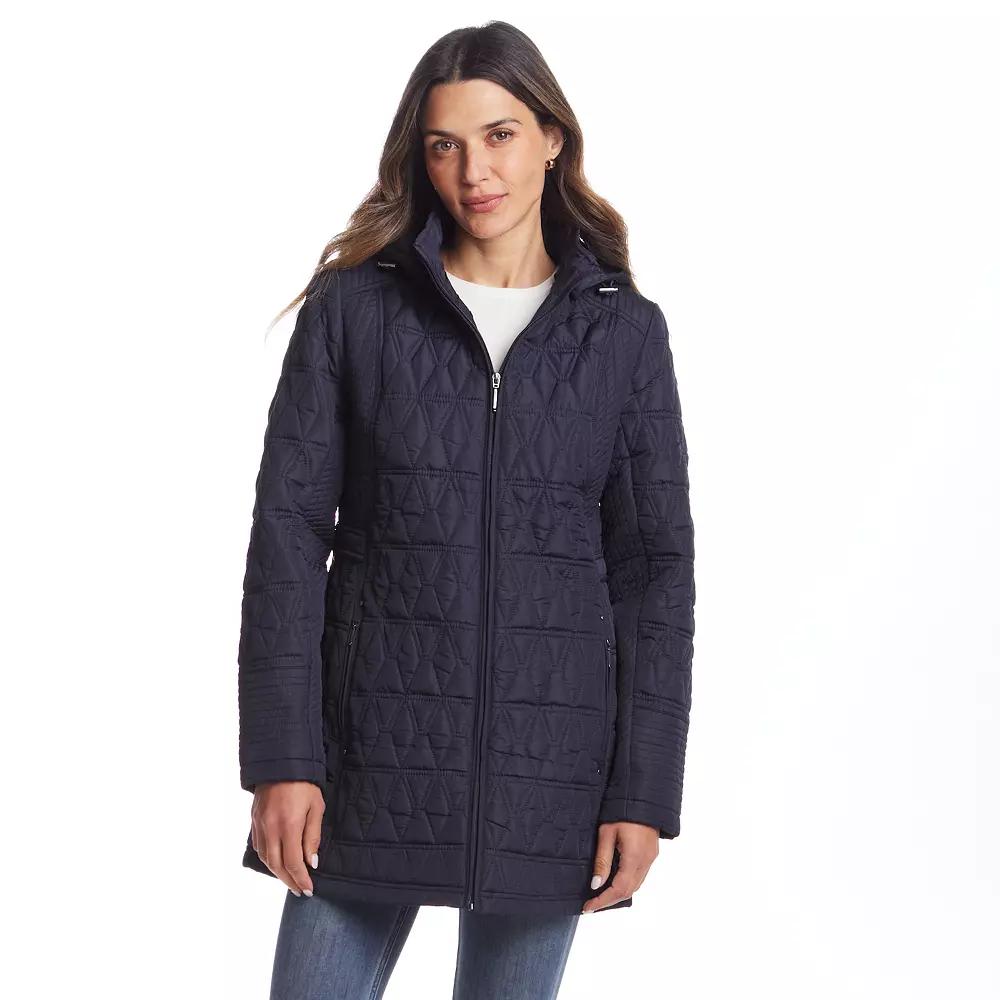 Women's Weathercast Quilted Hooded Walker Jacket,  Product Image