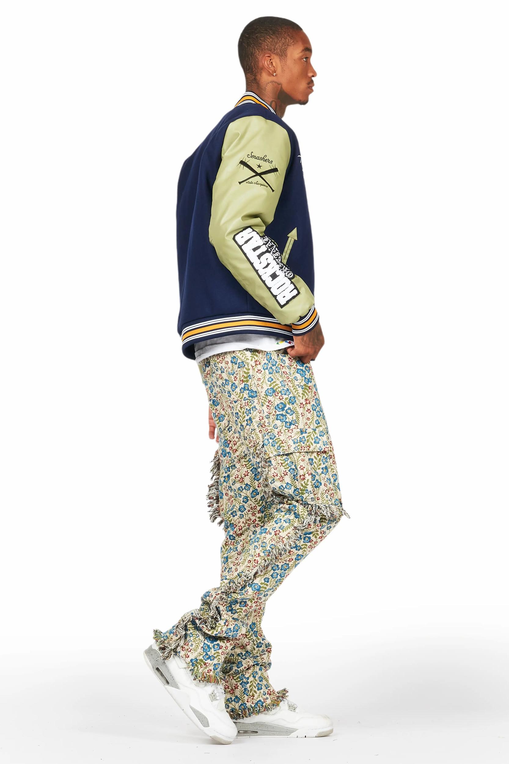 Shexter Navy Varsity Jacket Male Product Image