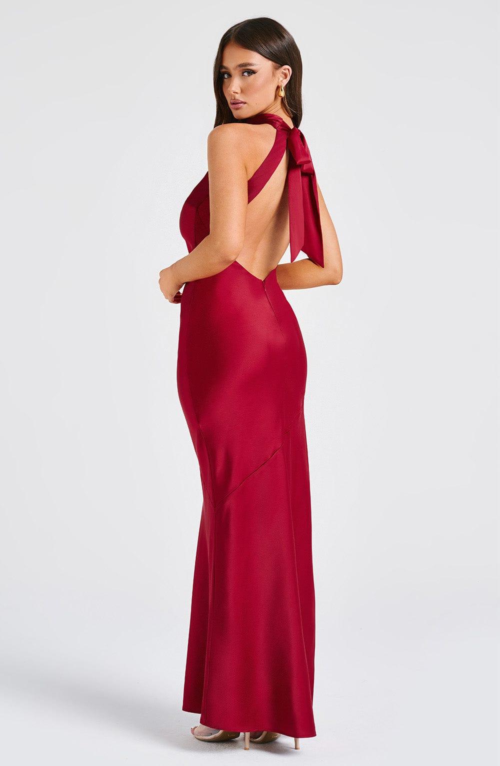 Etta Maxi Dress - Wine Product Image