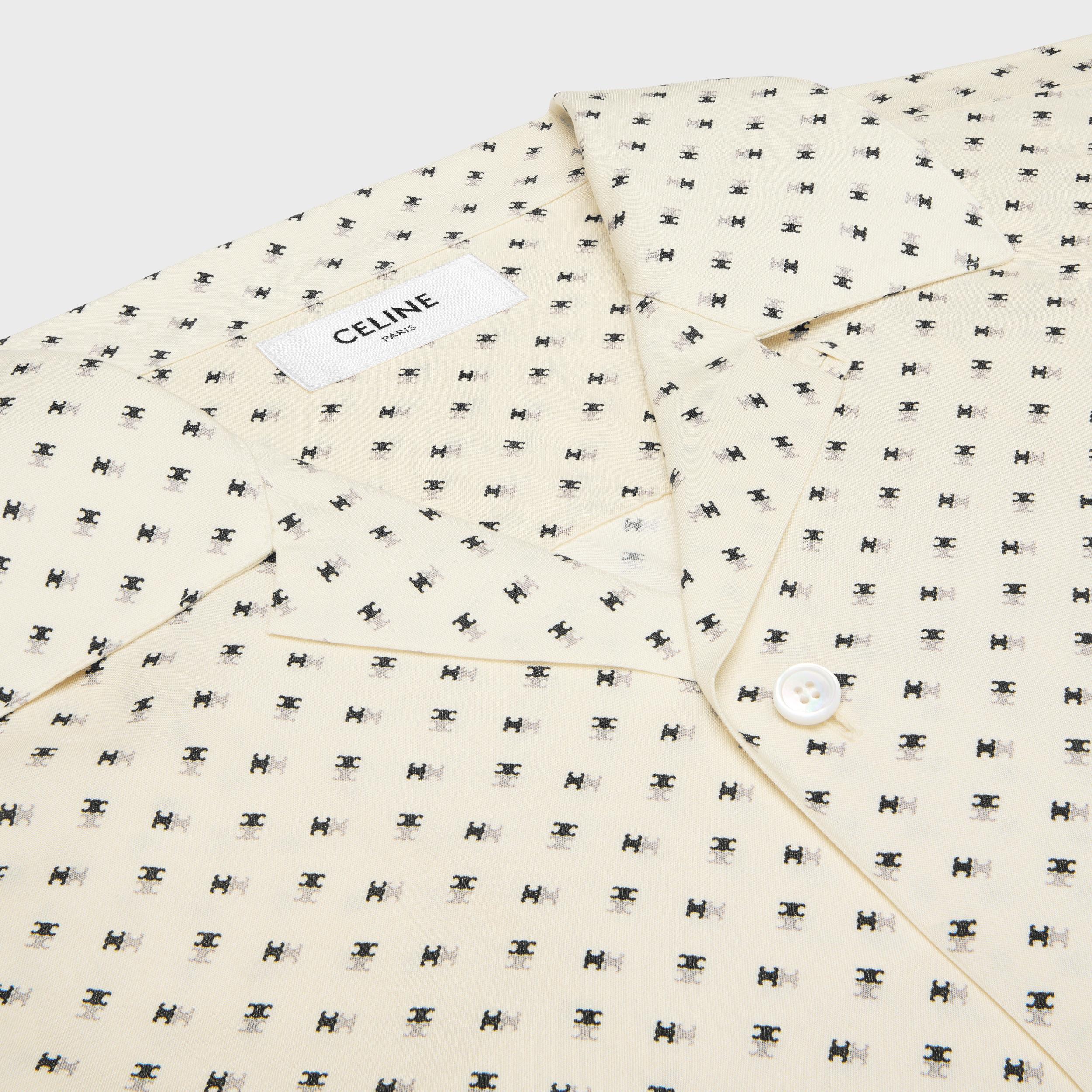 bowling shirt IN MICRO TRIOMPHE PRINT VISCOSE Product Image