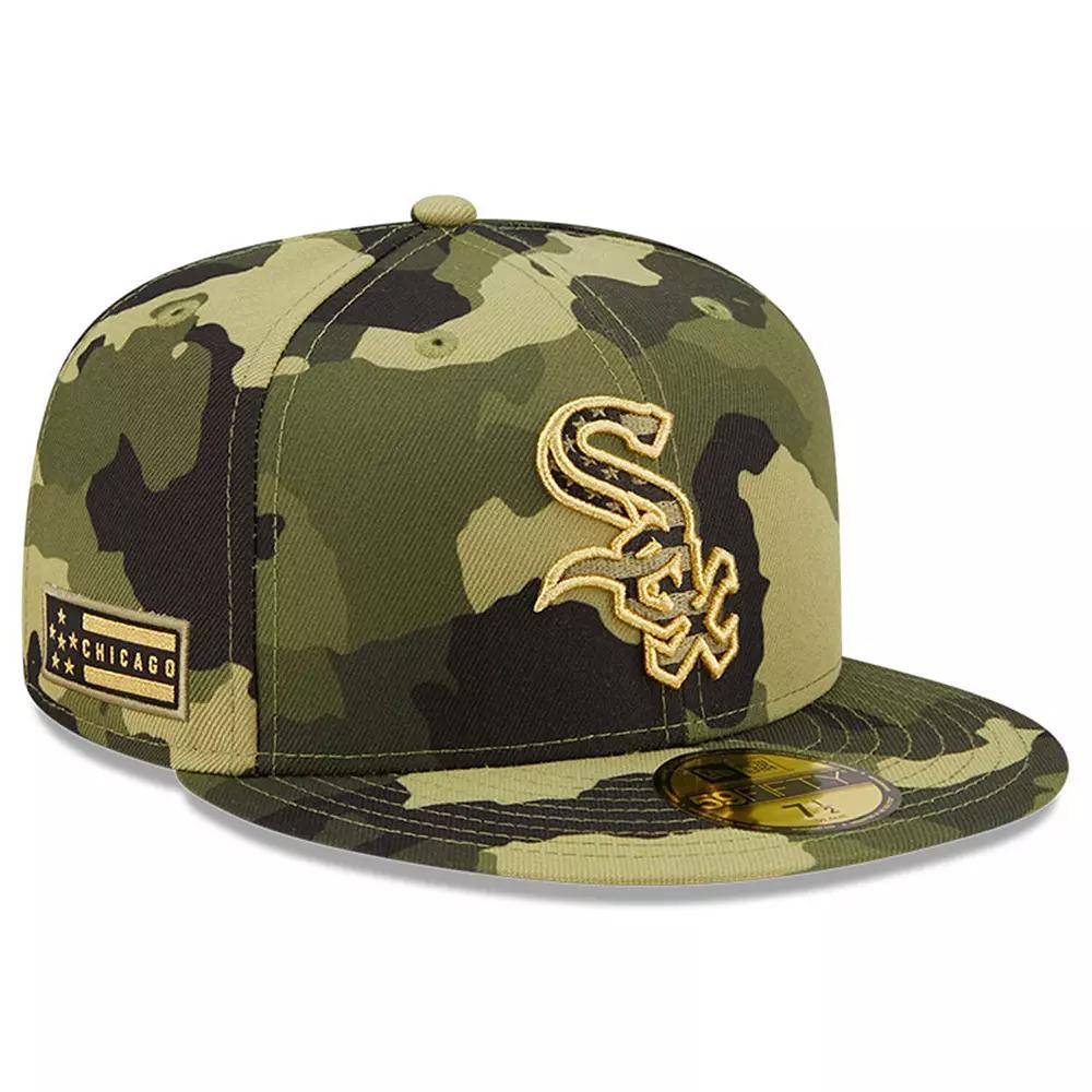 Mens New Era Camo Chicago White Sox 2022 Armed Forces Day On-Field 59FIFTY Fitted Hat Product Image