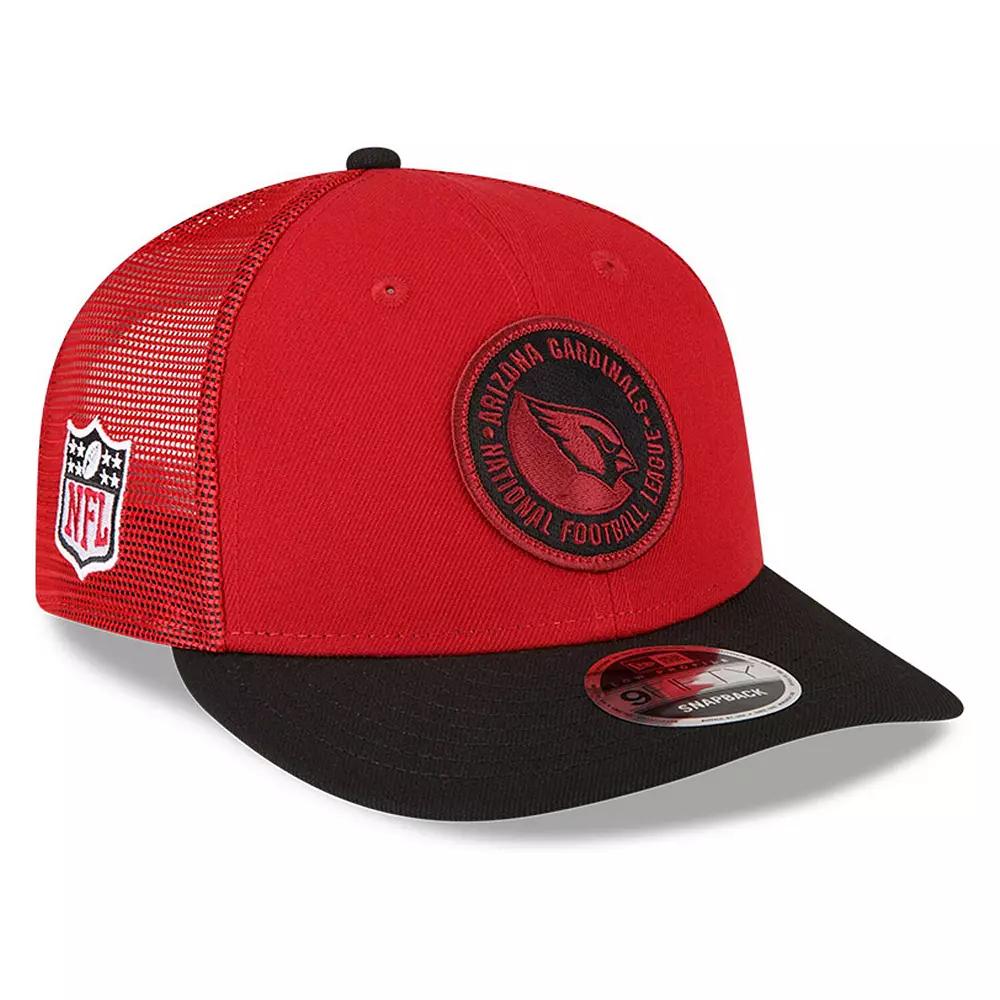 Men's New Era  Cardinal/Black Arizona Cardinals 2023 Sideline Low Profile 9FIFTY Snapback Hat, Red Product Image